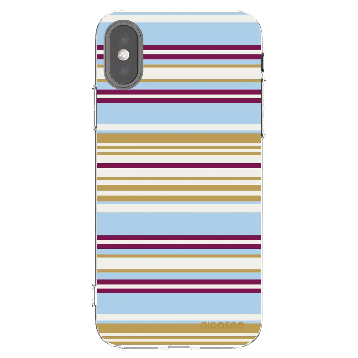 Silikonový průhledný obal pro Apple iPhone X/XS - Souvenir