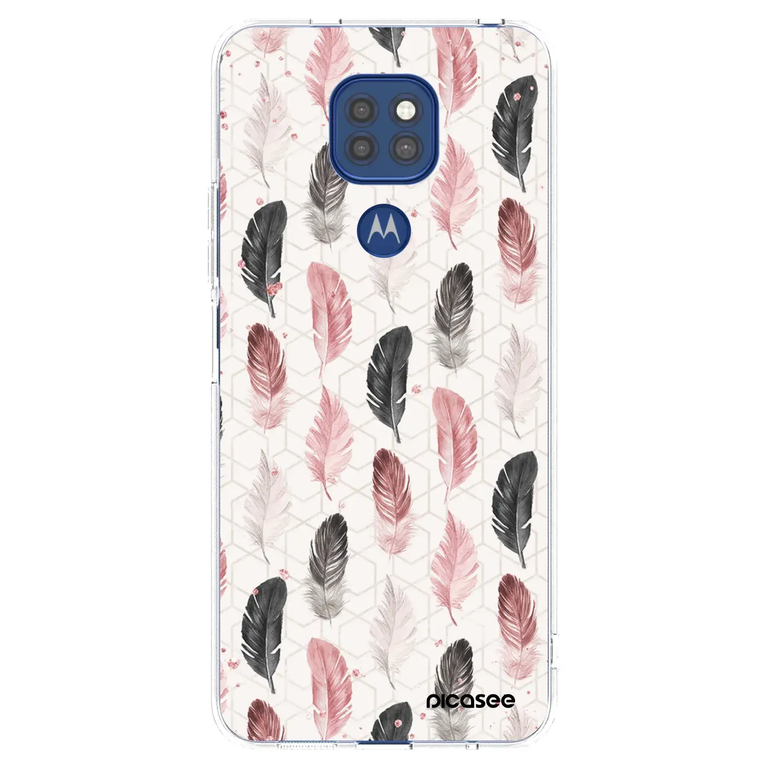 Silikonový průhledný obal pro Motorola Moto G9 Play - Pírka 2
