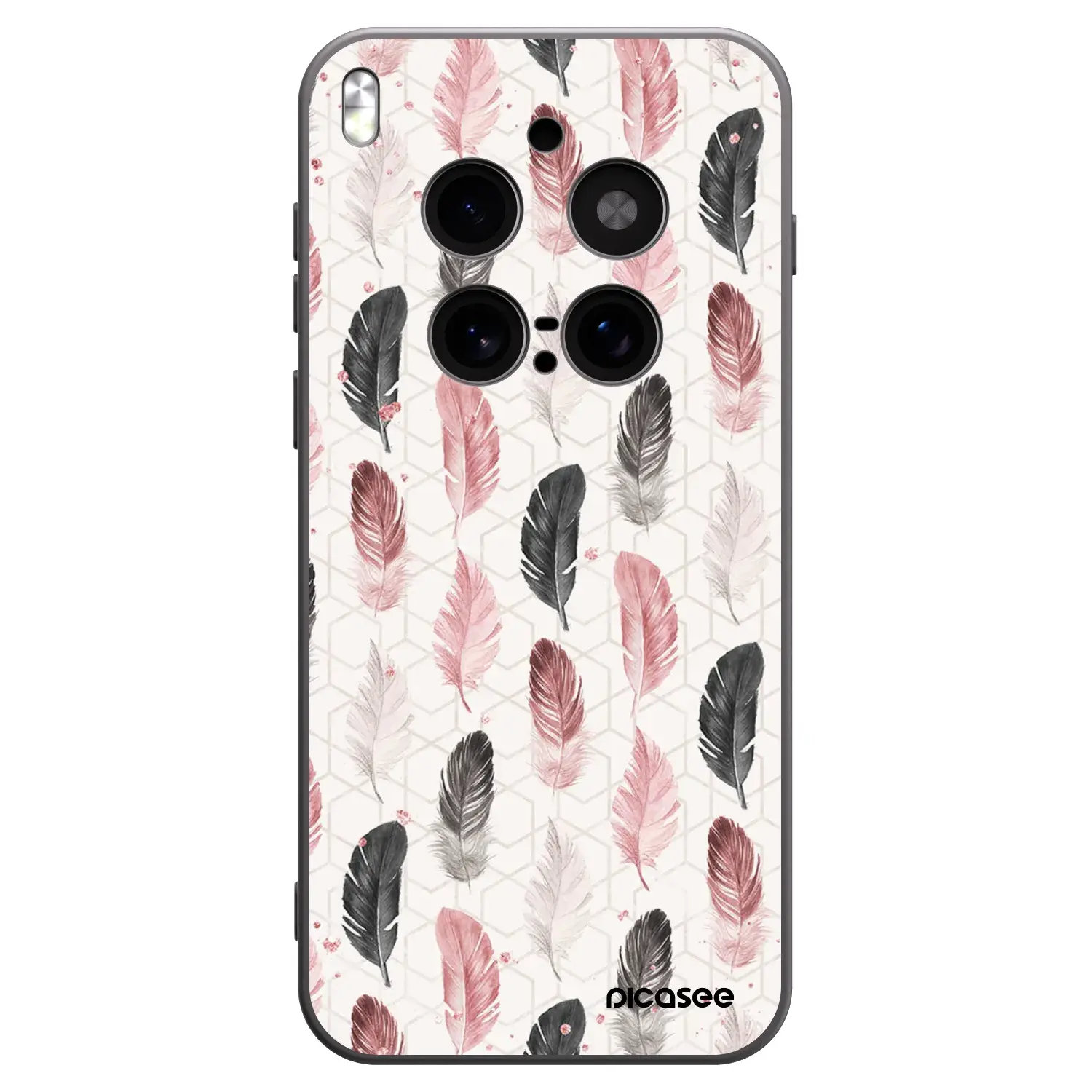 Silikonový černý obal pro Vivo X300 Pro - Pírka 2