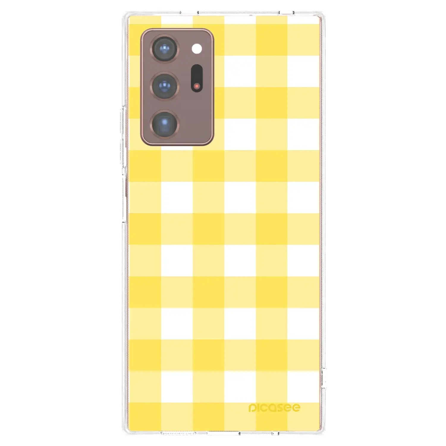 Silikonový průhledný obal pro Samsung Galaxy Note 20 Ultra - Gride lemon