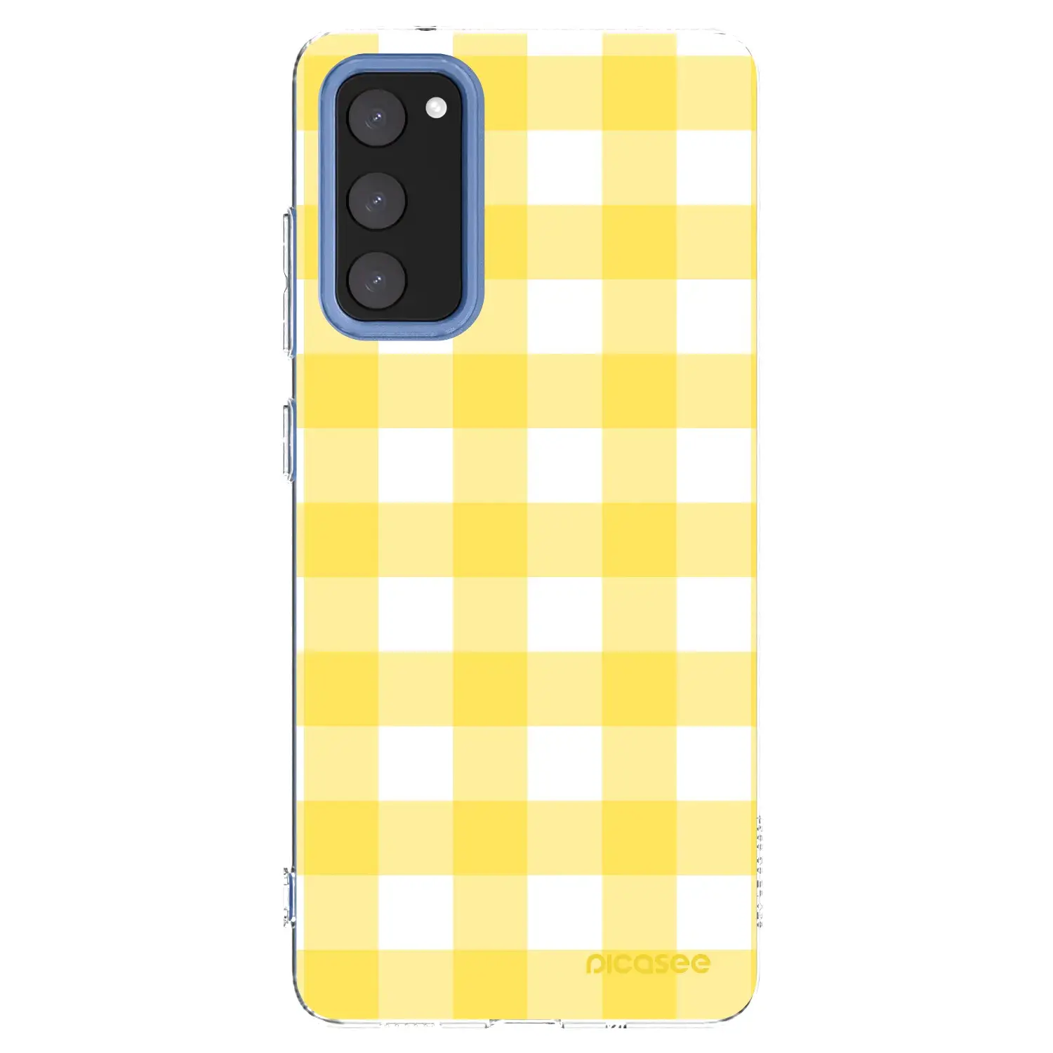 Silikonový průhledný obal pro Samsung Galaxy S20 FE - Gride lemon