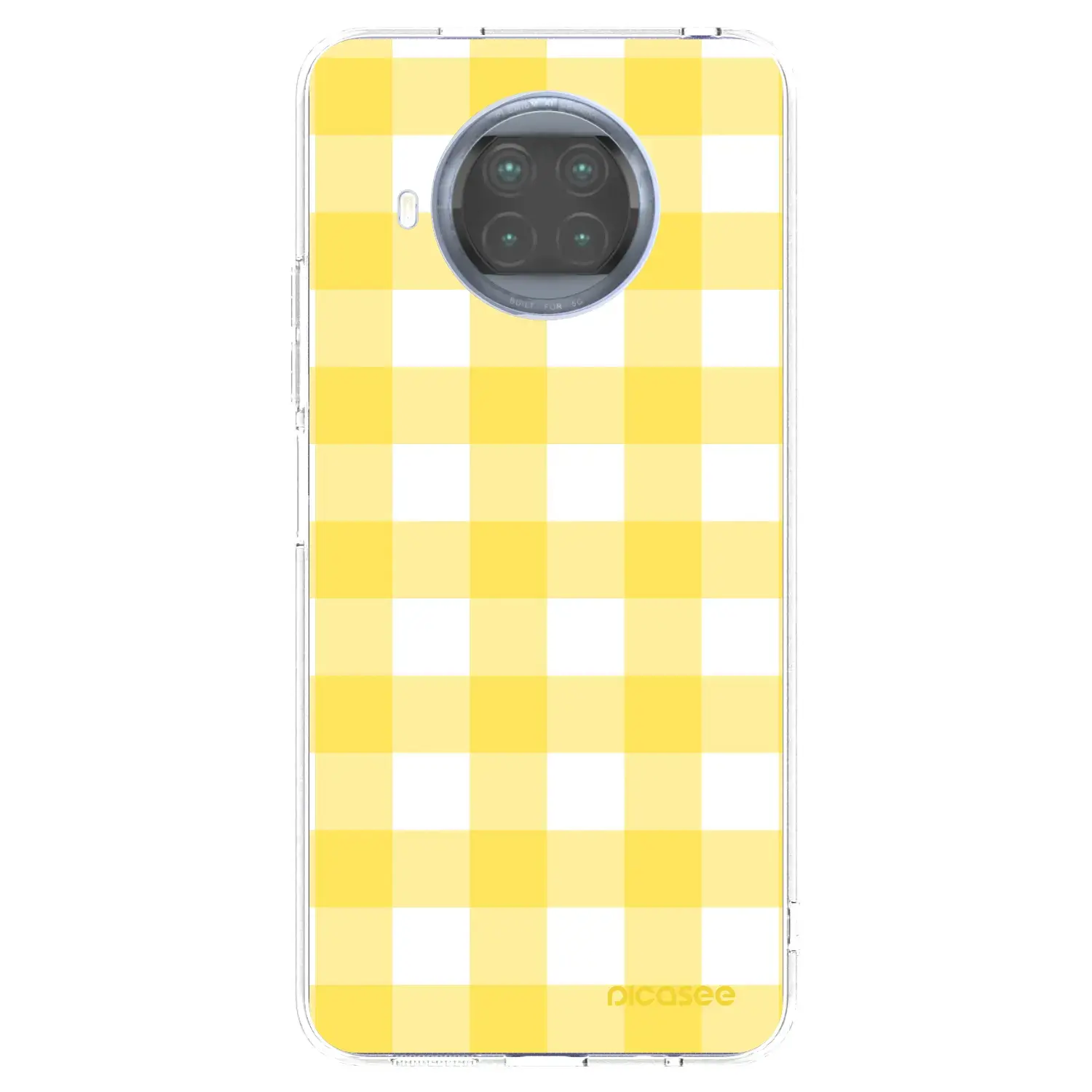 Silikonový průhledný obal pro Xiaomi Mi 10T Lite - Gride lemon