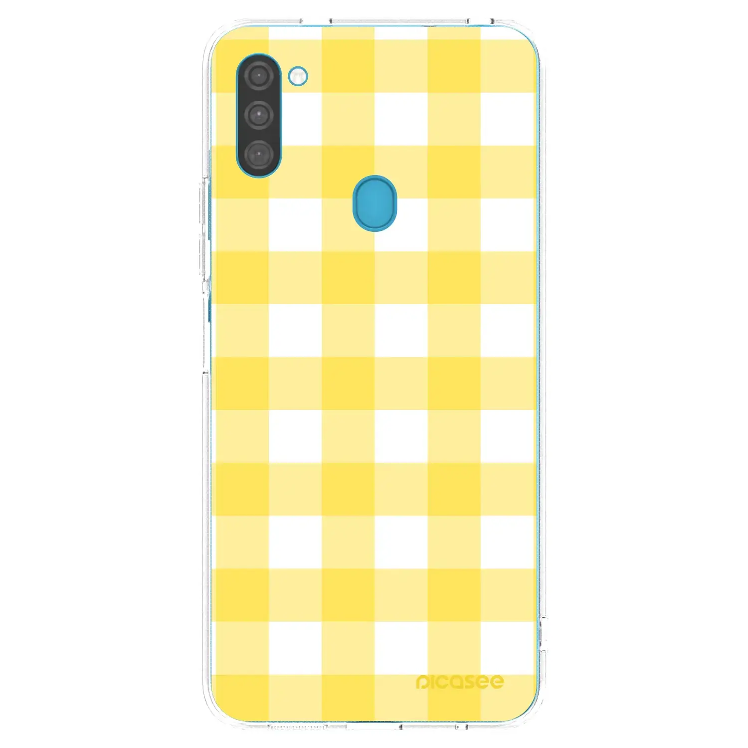 Silikonový průhledný obal pro Samsung Galaxy M11 - Gride lemon