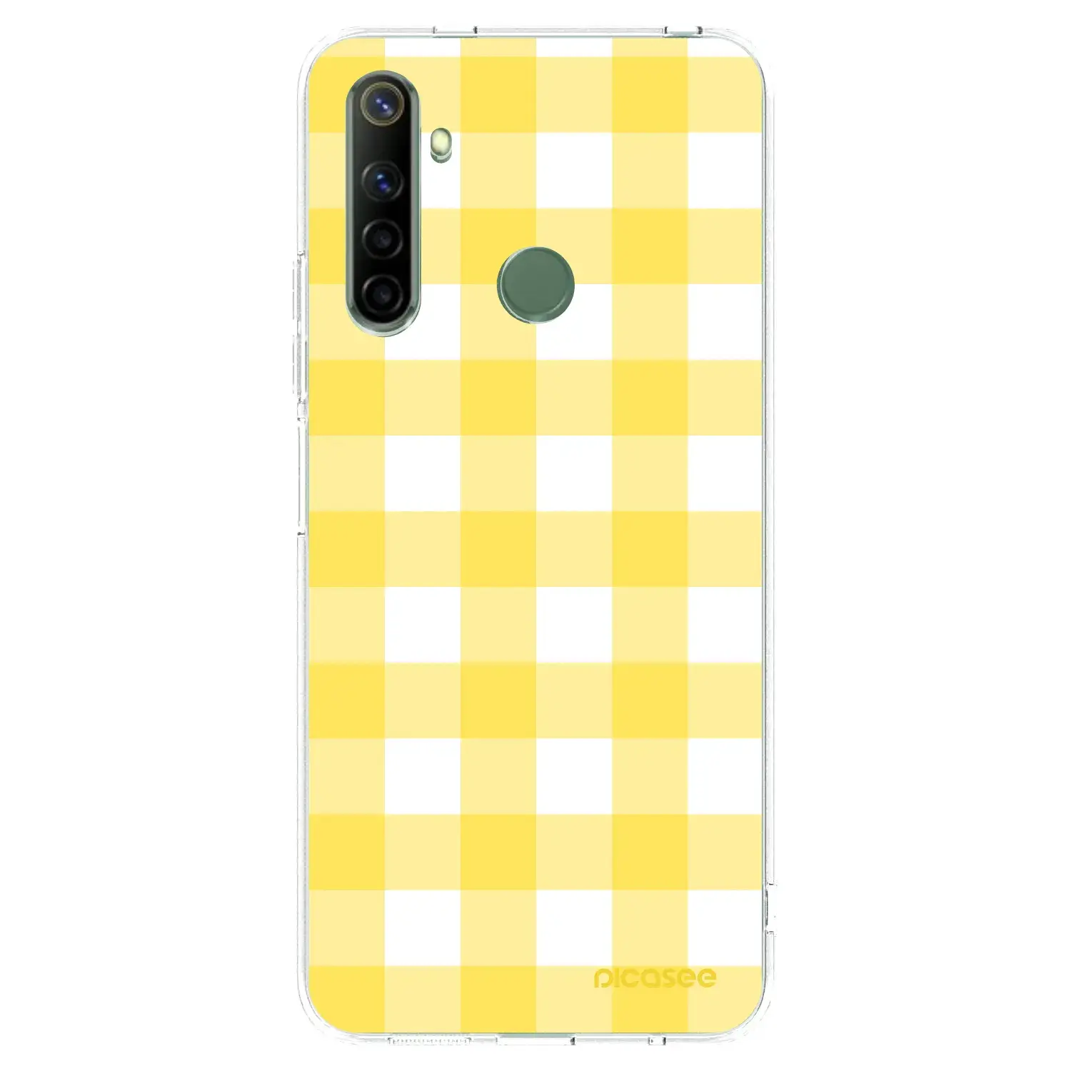 Silikonový průhledný obal pro Realme 6i - Gride lemon