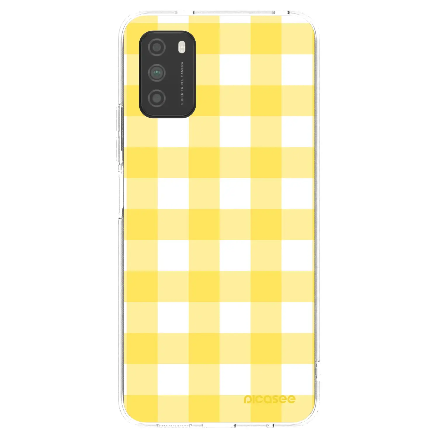 Silikonový průhledný obal pro Xiaomi Poco M3 - Gride lemon