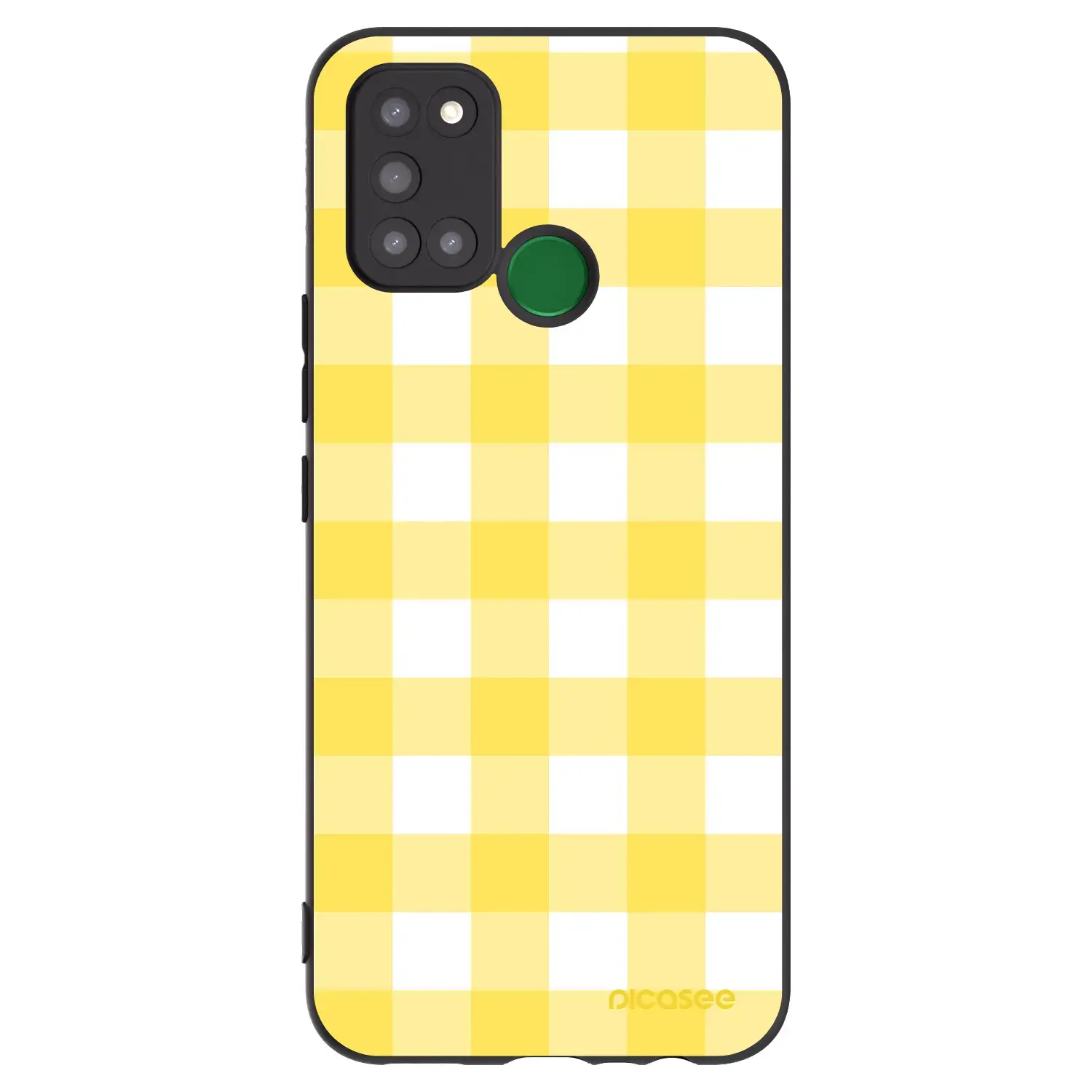 Silikonový černý obal pro Realme 7i - Gride lemon