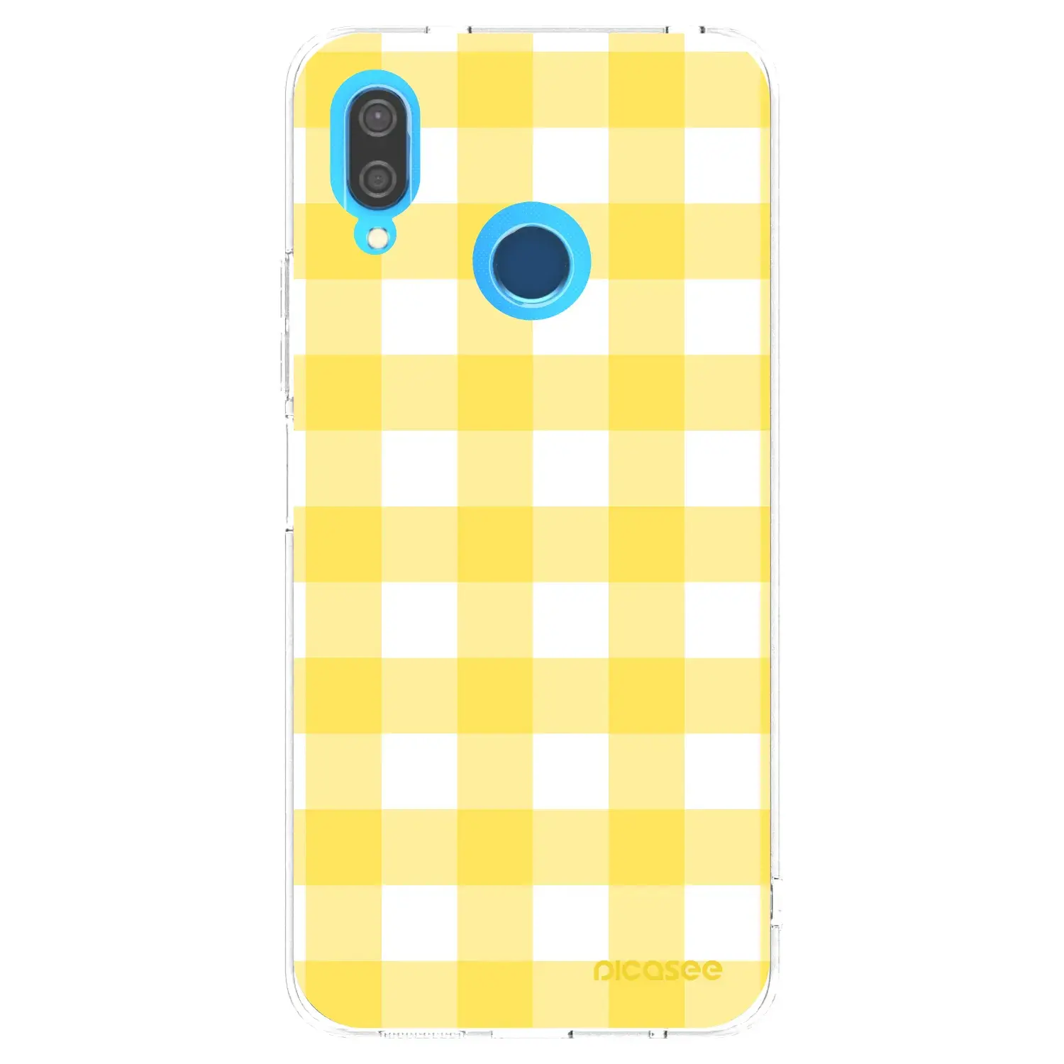 Silikonový průhledný obal pro Huawei P20 Lite - Gride lemon