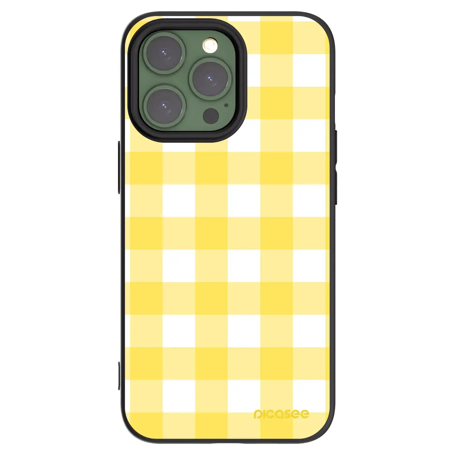 Silikonový černý obal pro Apple iPhone 13 Pro - Gride lemon