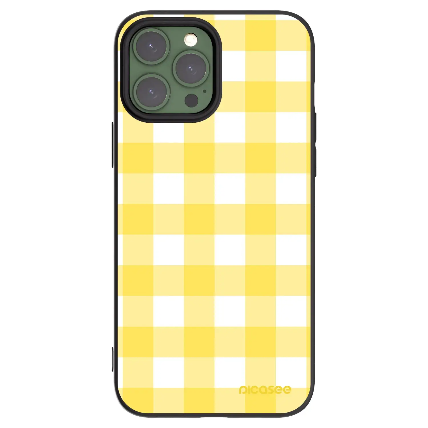 Silikonový černý obal pro Apple iPhone 13 Pro Max - Gride lemon