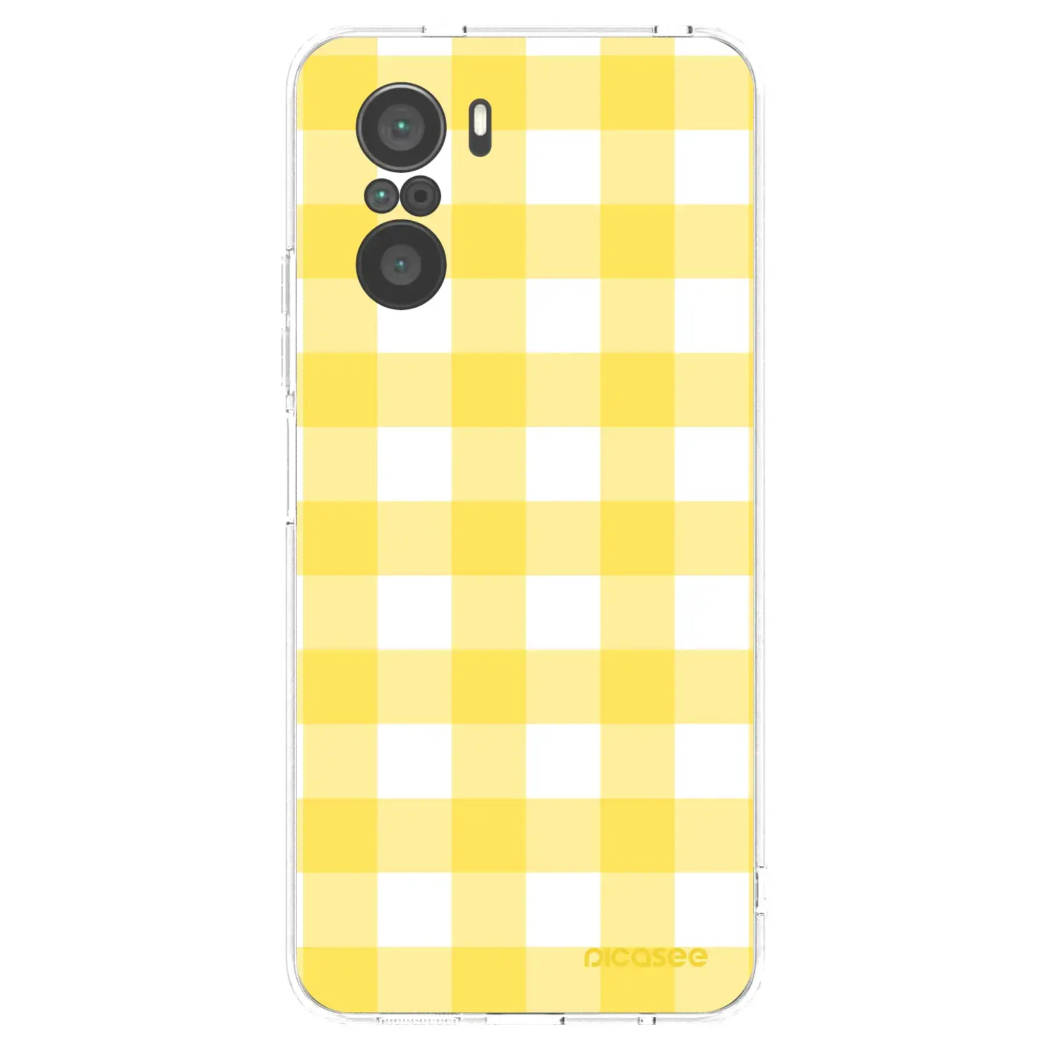 Silikonový průhledný obal pro Xiaomi Poco F3 - Gride lemon
