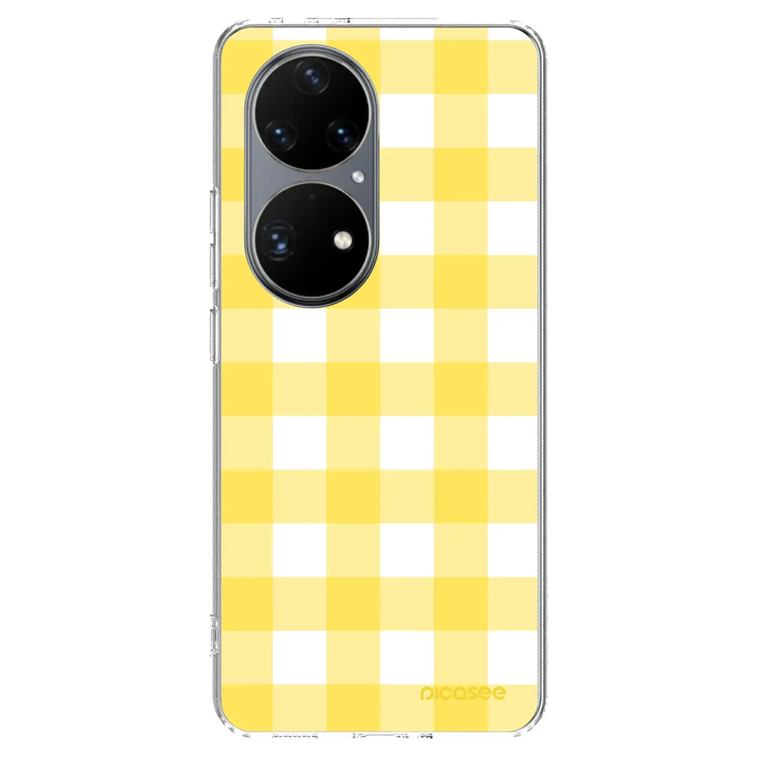 Silikonový průhledný obal pro Huawei P50 - Gride lemon