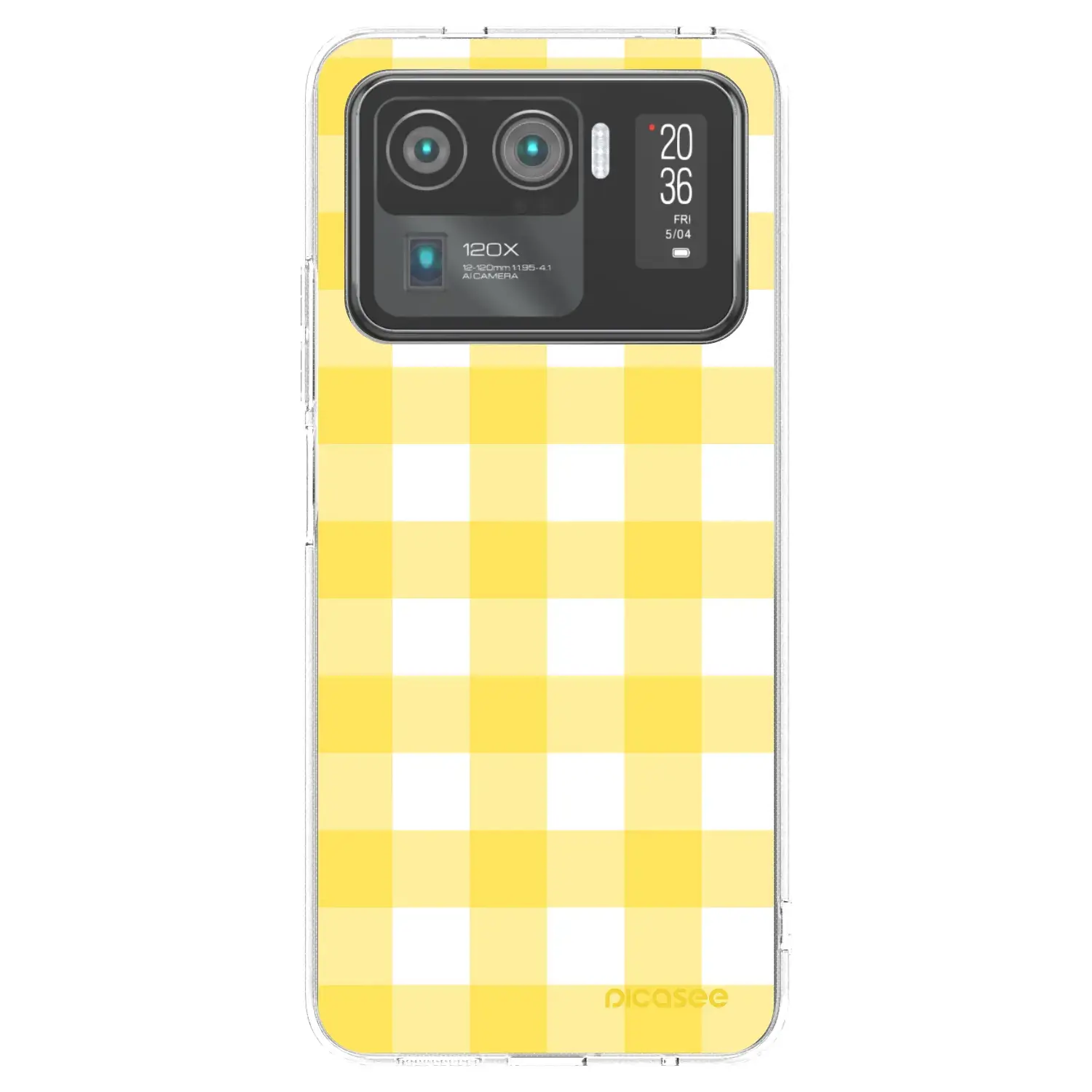 Silikonový průhledný obal pro Xiaomi Mi 11 Ultra - Gride lemon