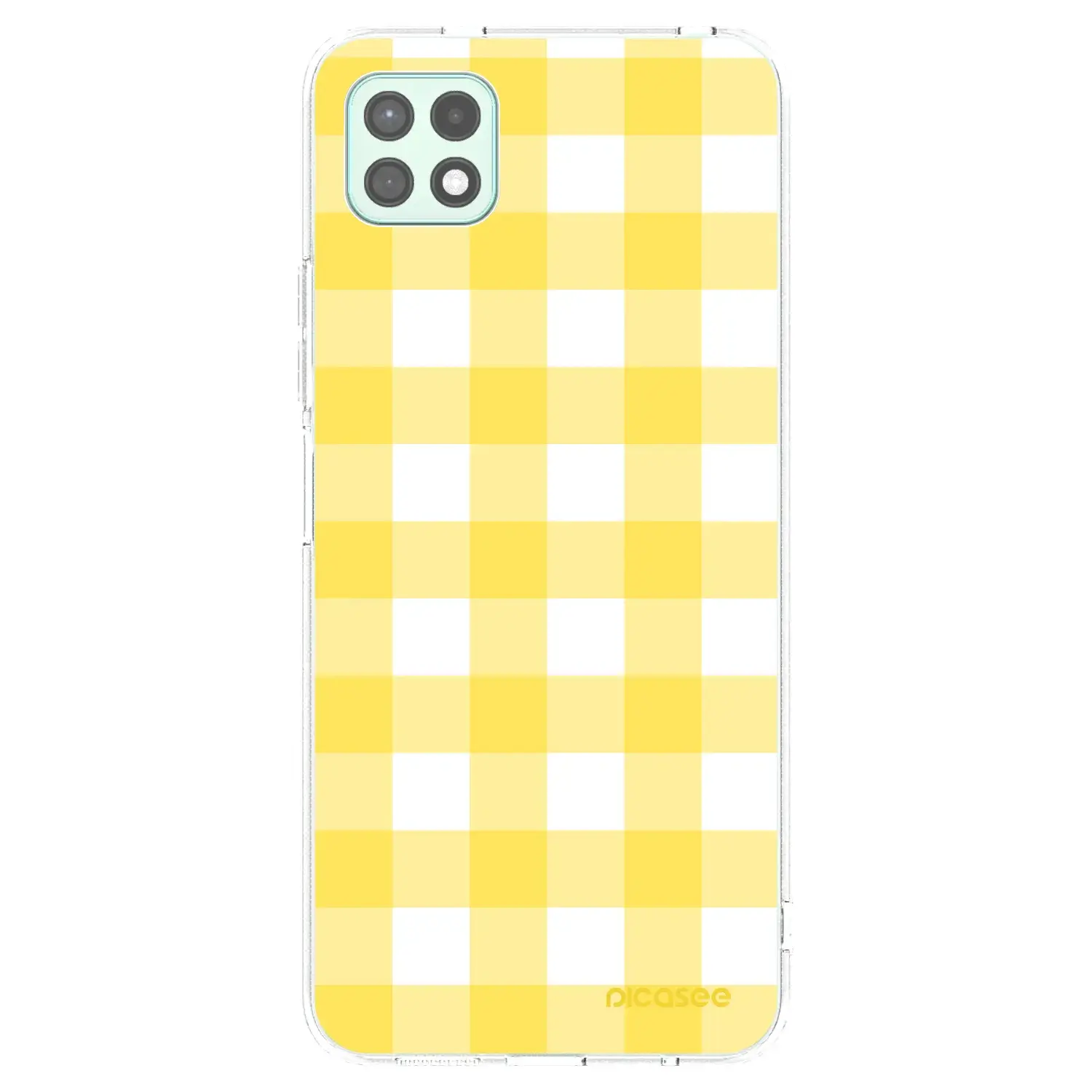 Silikonový průhledný obal pro Samsung Galaxy A22 A226B 5G - Gride lemon