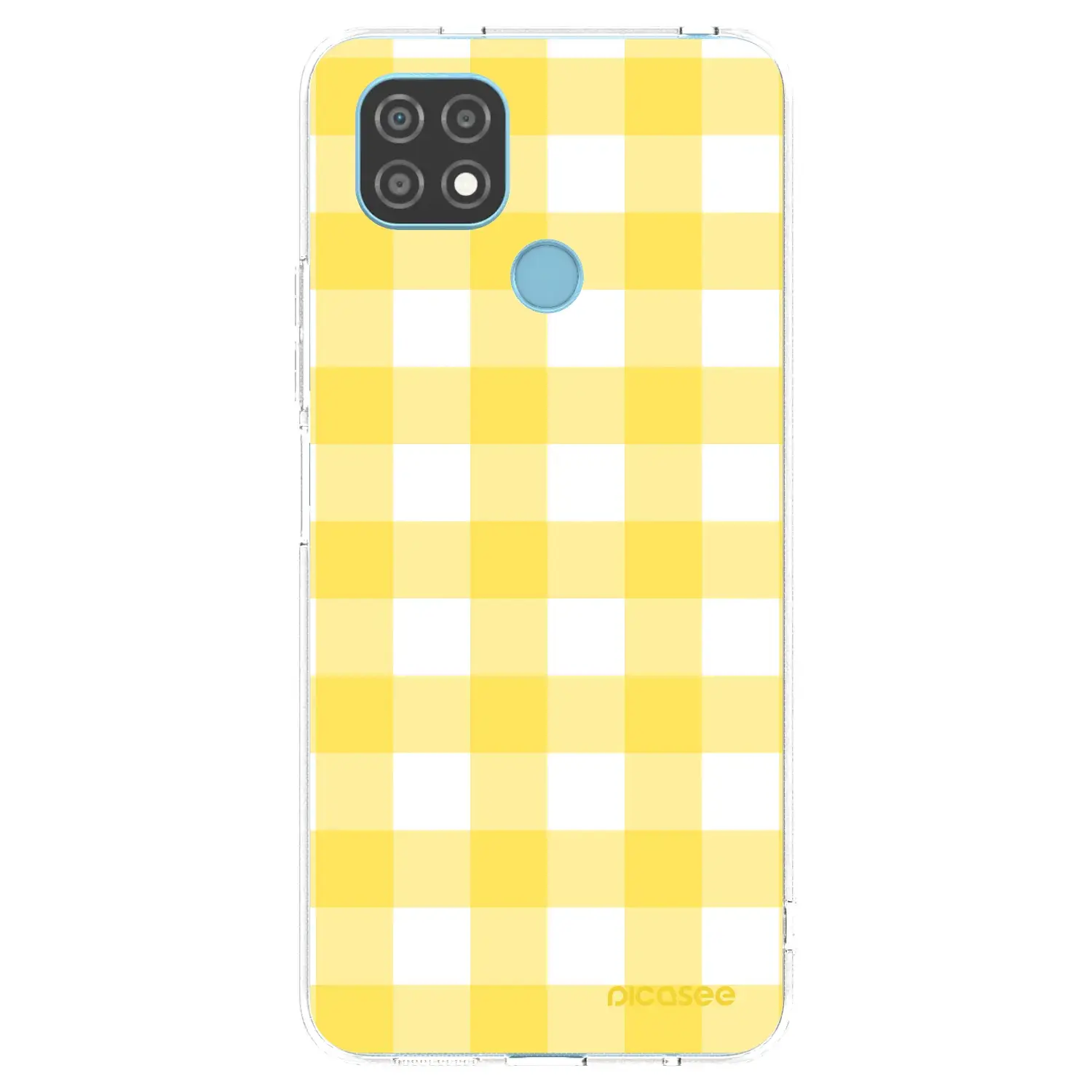 Silikonový průhledný obal pro Realme C21 - Gride lemon