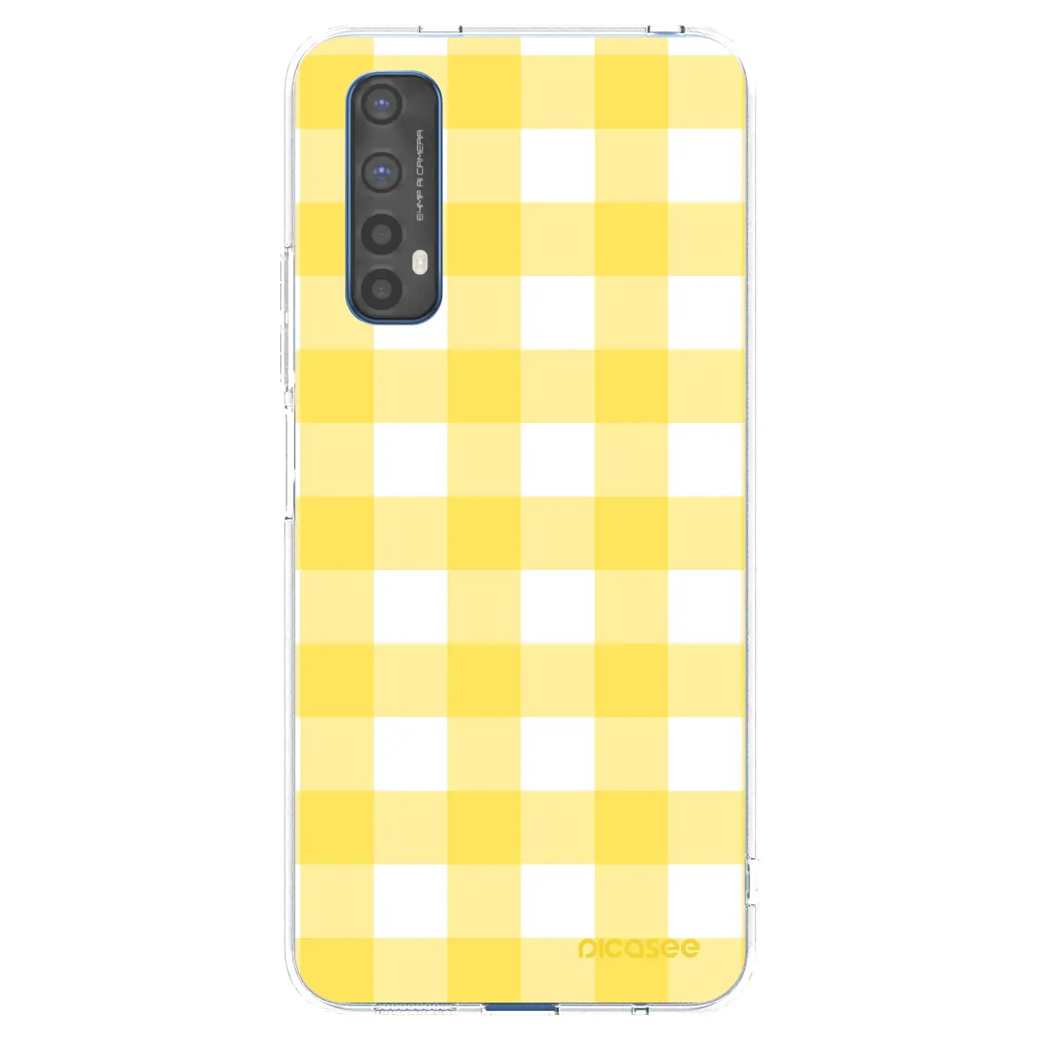 Silikonový průhledný obal pro Realme 7 - Gride lemon