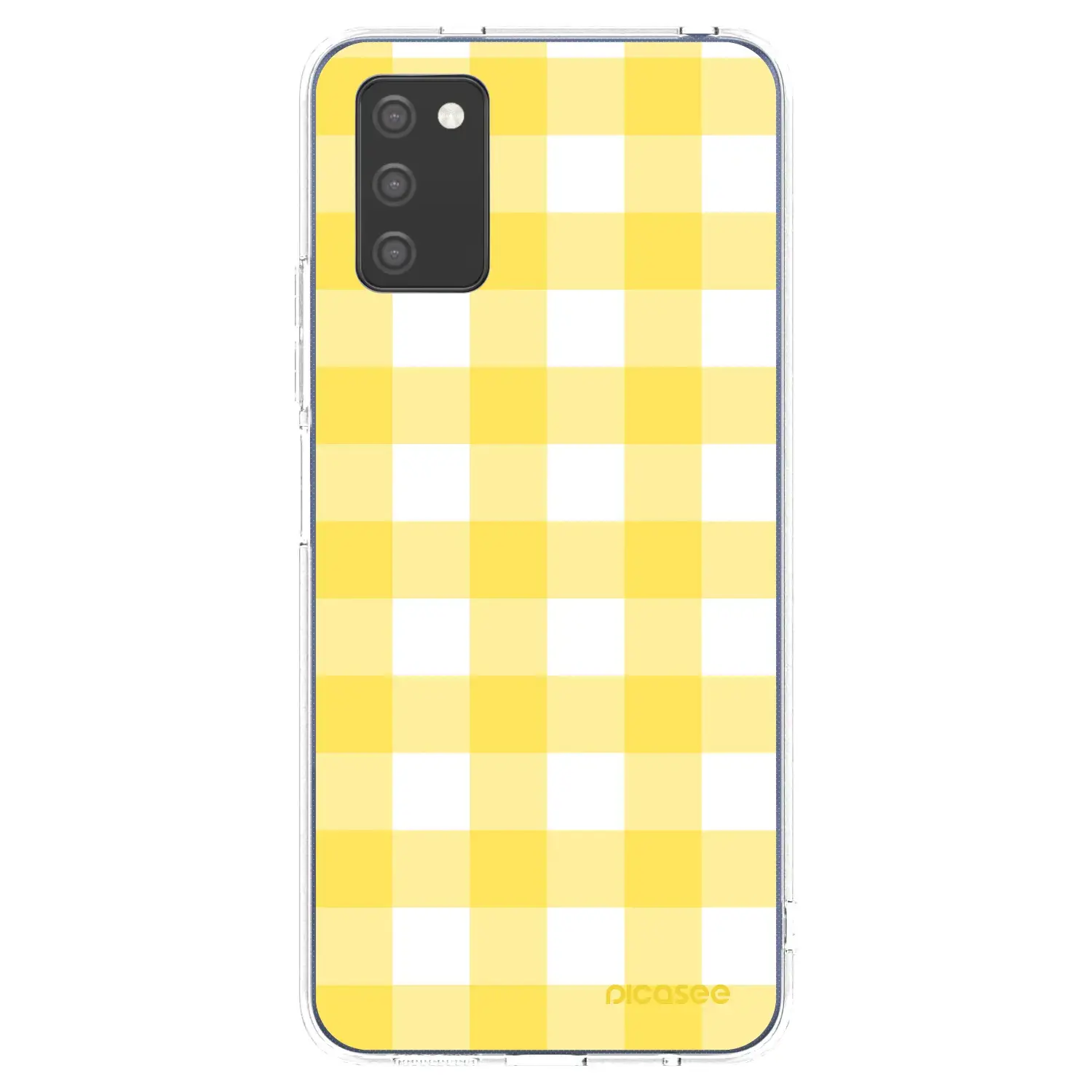 Silikonový průhledný obal pro Samsung Galaxy A03s A037G - Gride lemon