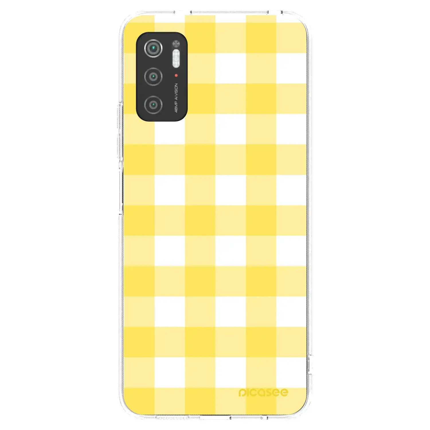 Silikonový průhledný obal pro Xiaomi Poco M3 Pro 5G - Gride lemon