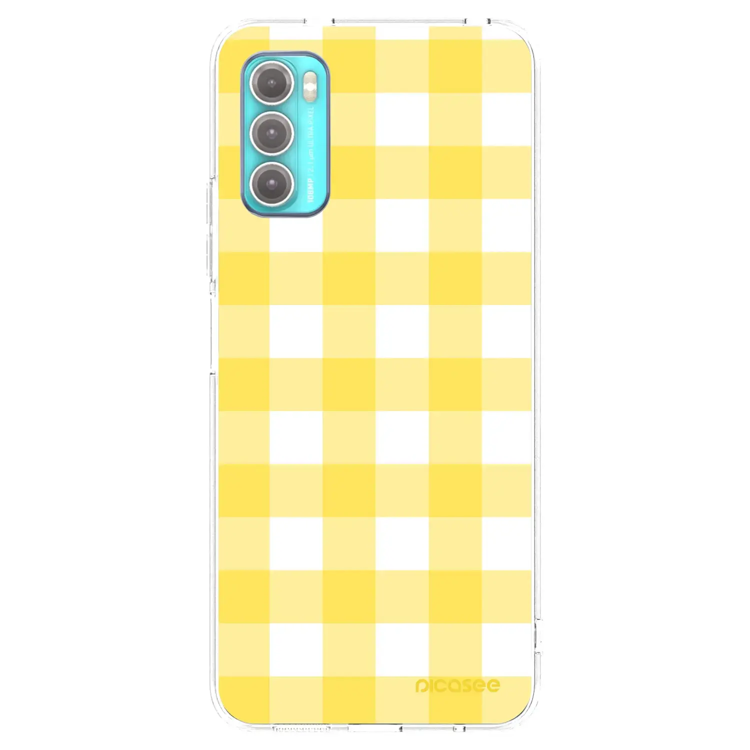 Silikonový průhledný obal pro Motorola Moto G60 - Gride lemon