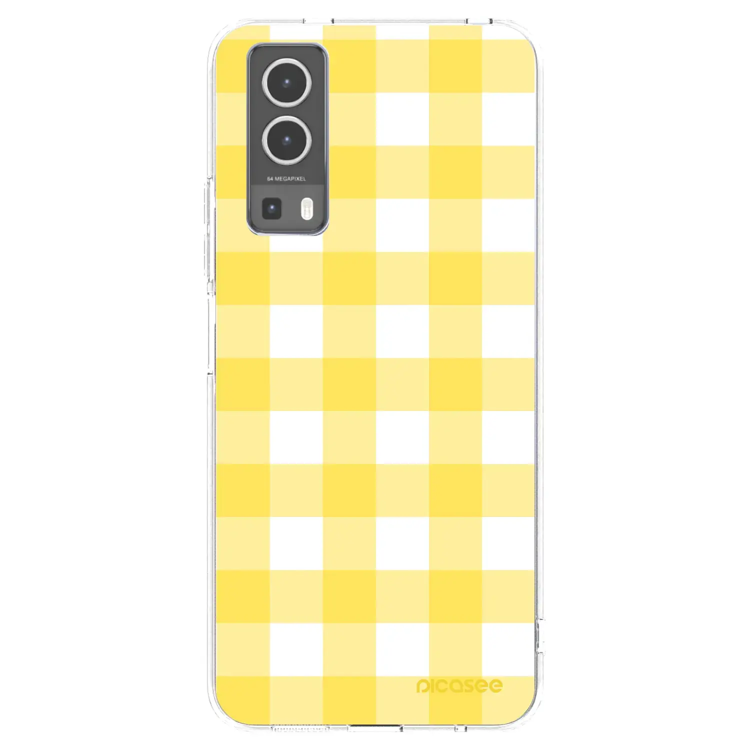 Silikonový průhledný obal pro Vivo Y72 5G - Gride lemon