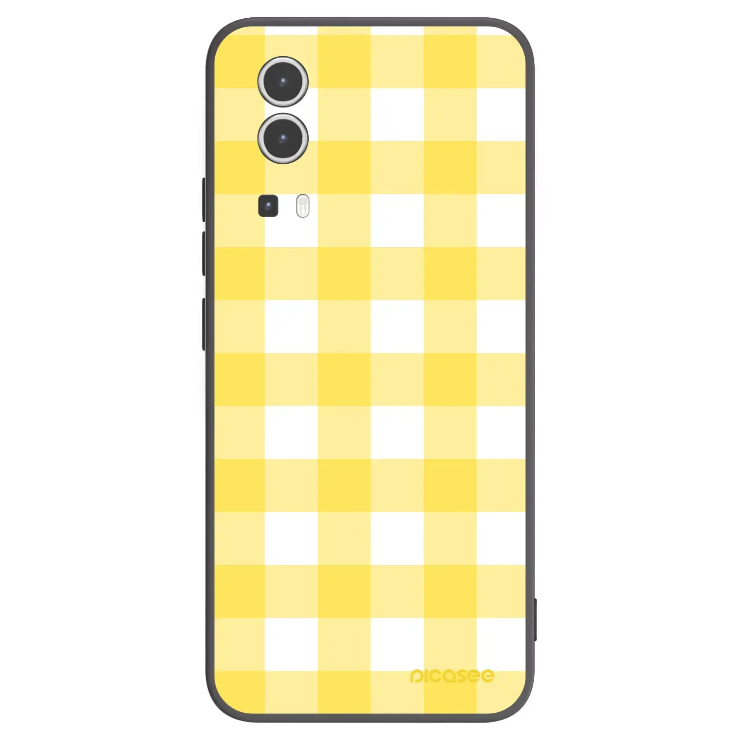 Silikonový černý obal pro Vivo Y72 5G - Gride lemon