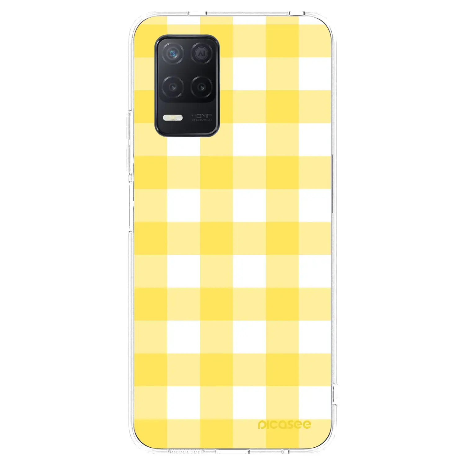 Silikonový průhledný obal pro Realme 8 5G - Gride lemon