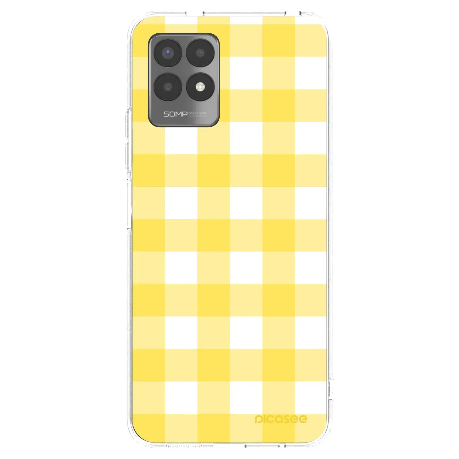 Silikonový průhledný obal pro Realme 8i - Gride lemon