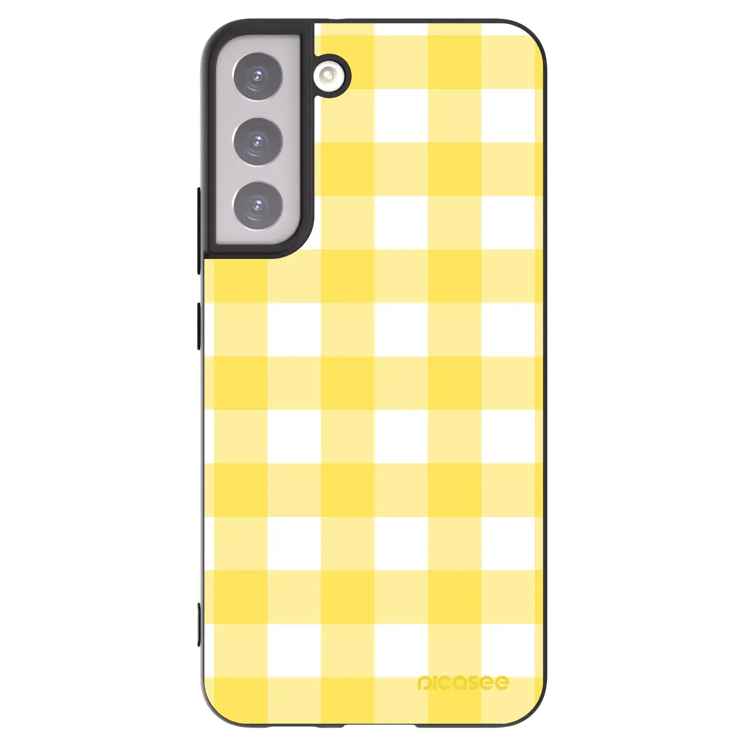 Silikonový černý obal pro Samsung Galaxy S22+ 5G - Gride lemon