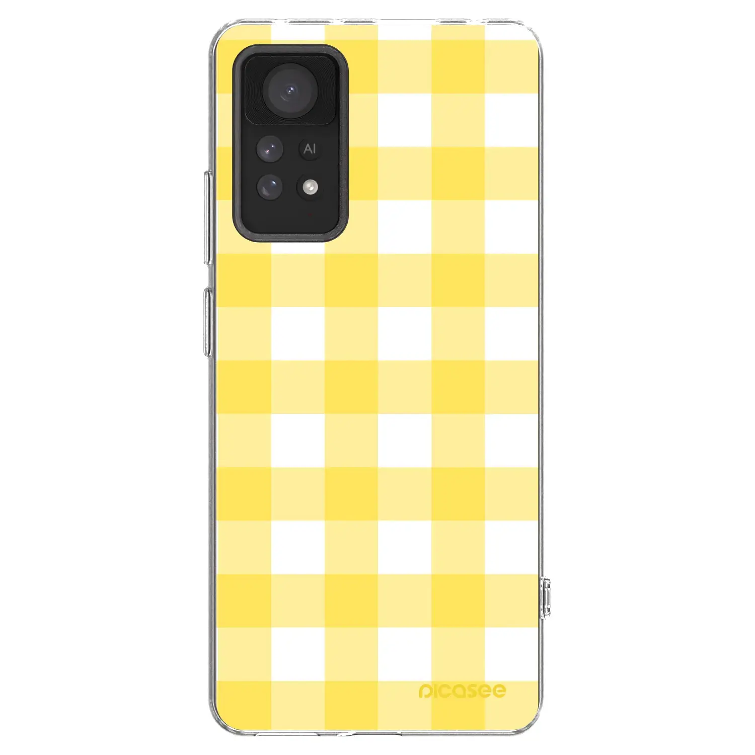 Silikonový průhledný obal pro Xiaomi Redmi Note 11 Pro - Gride lemon