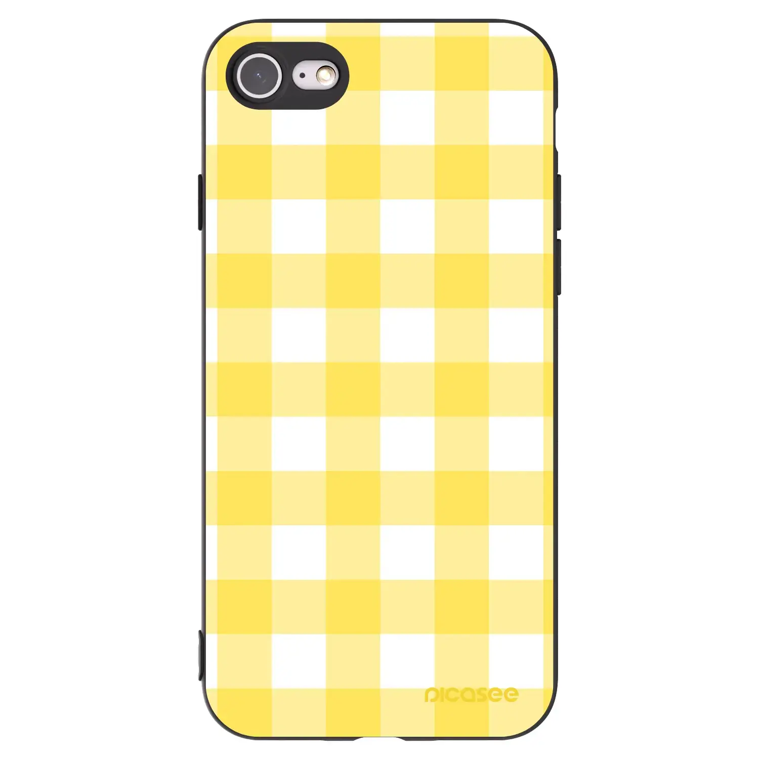 Silikonový černý obal pro Apple iPhone SE 2022 - Gride lemon