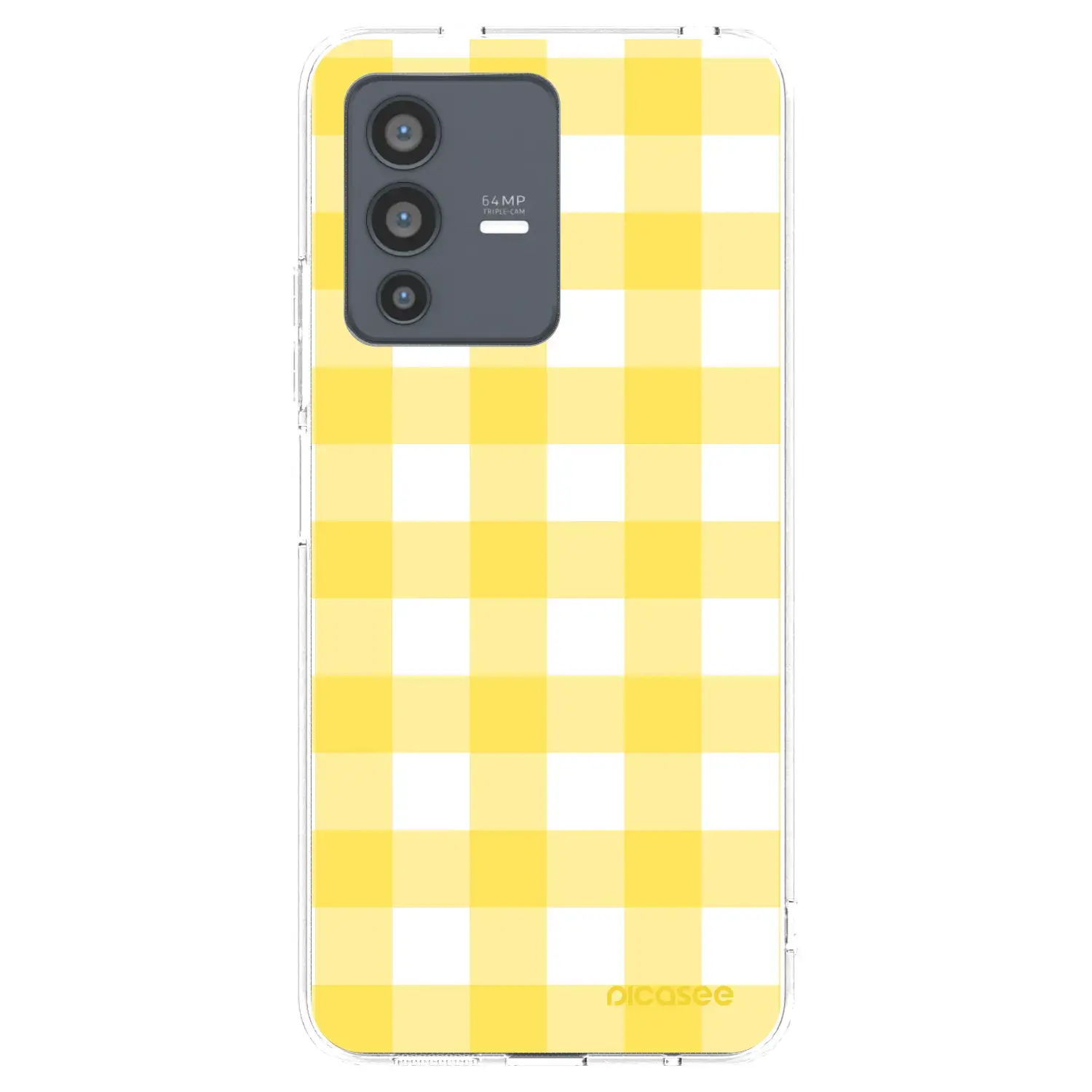 Silikonový průhledný obal pro Vivo V23 5G - Gride lemon