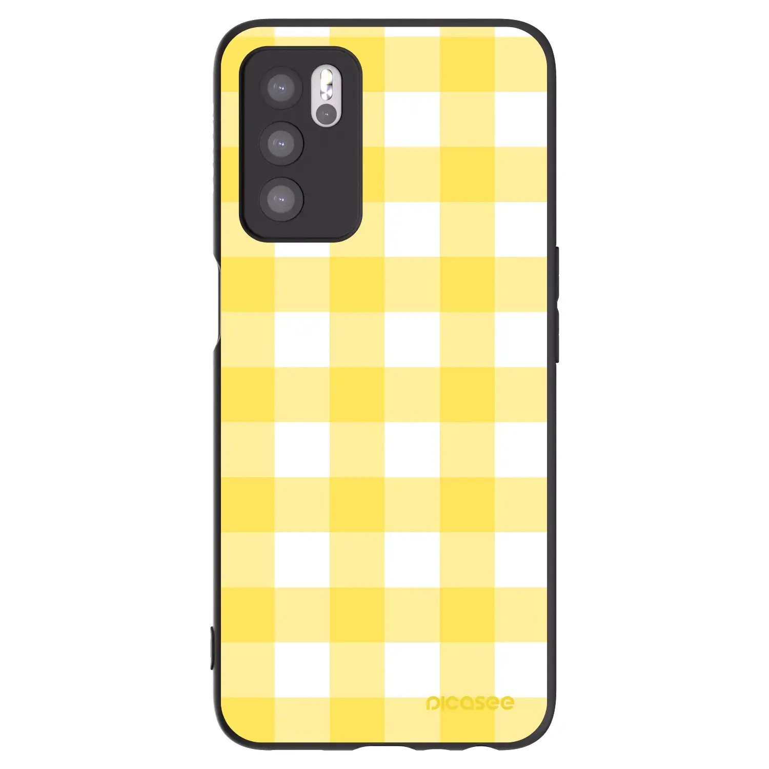 Silikonový černý obal pro OPPO A16s - Gride lemon