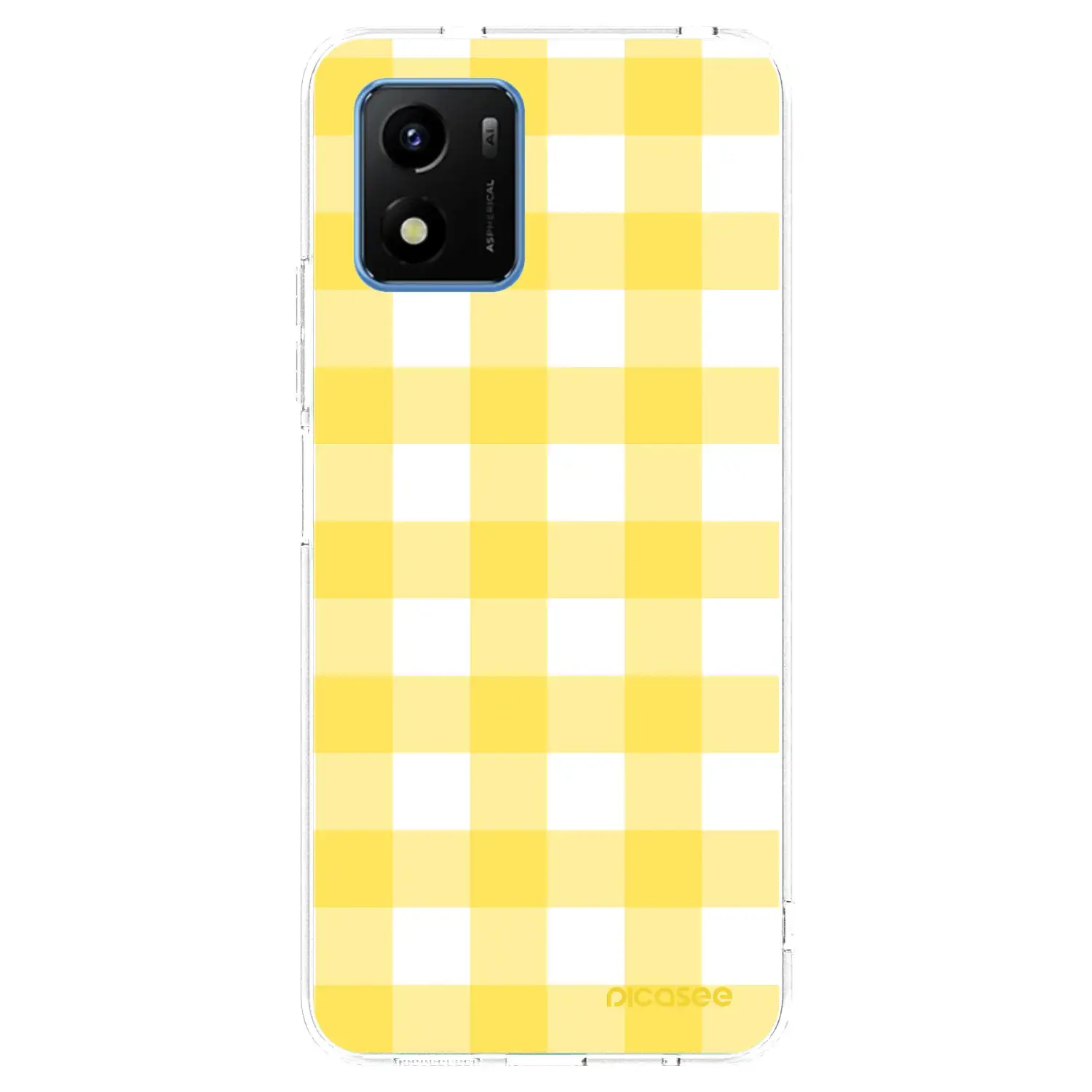 Silikonový průhledný obal pro Vivo Y01 - Gride lemon