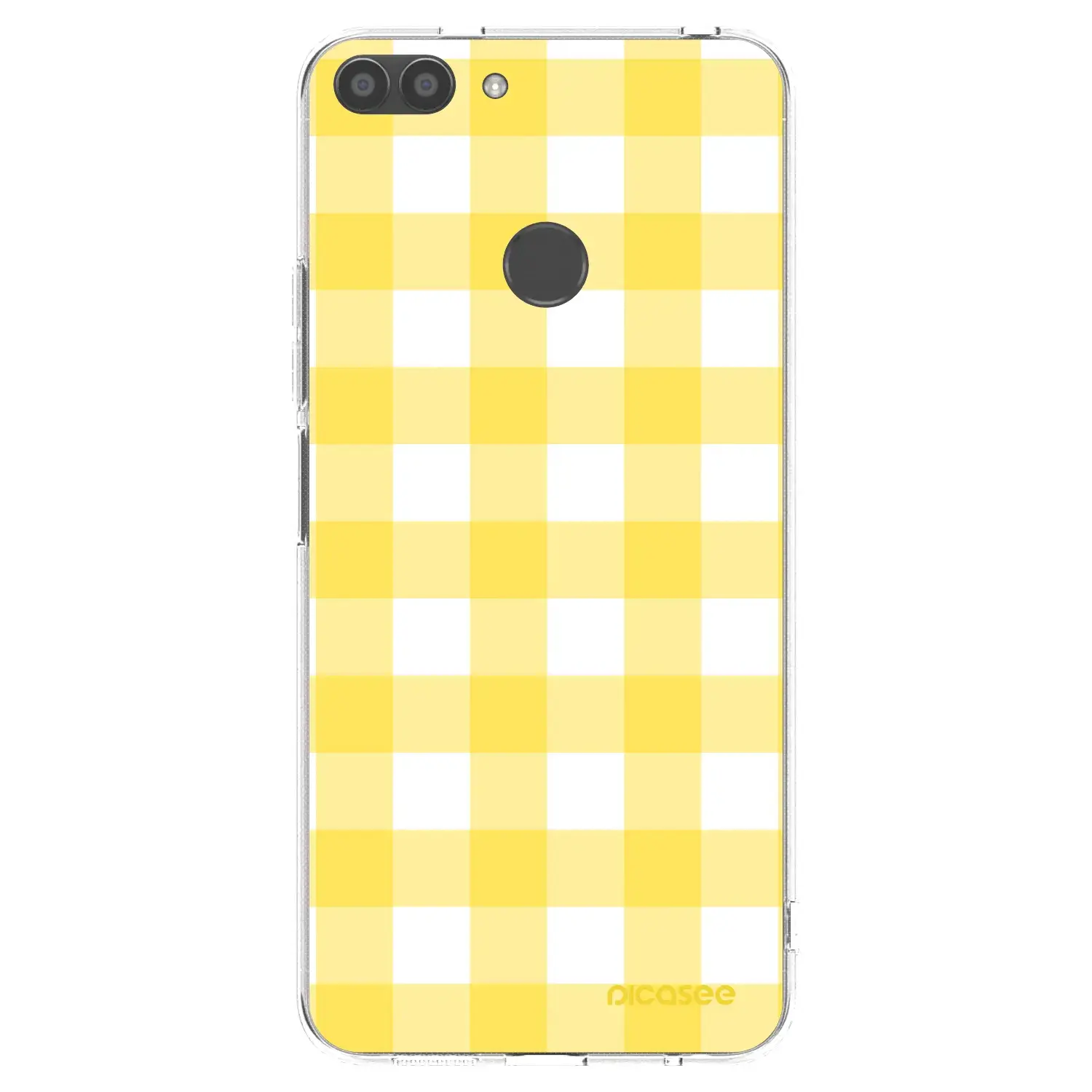Silikonový průhledný obal pro Huawei P Smart - Gride lemon