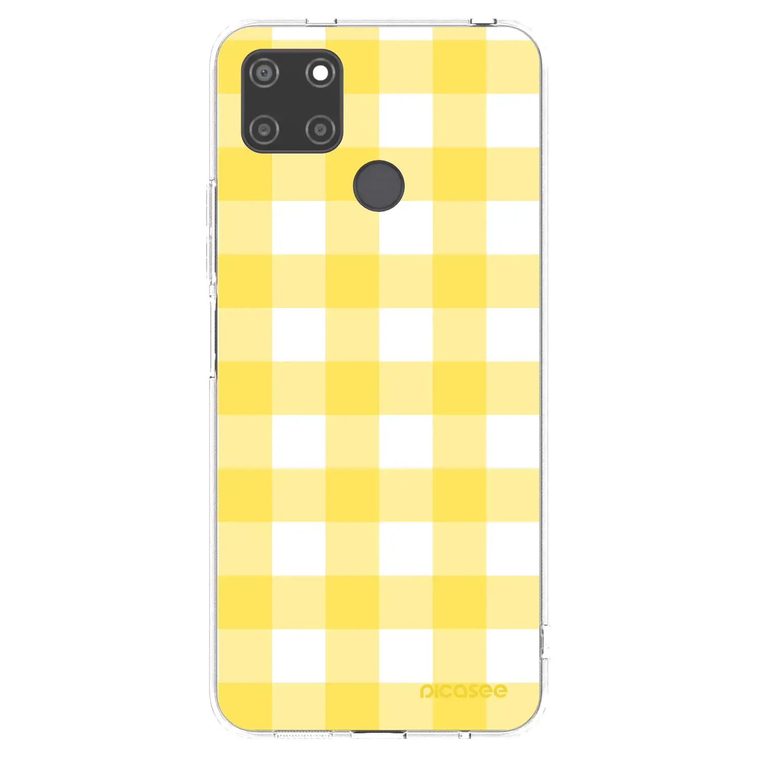 Silikonový průhledný obal pro Realme C21Y - Gride lemon