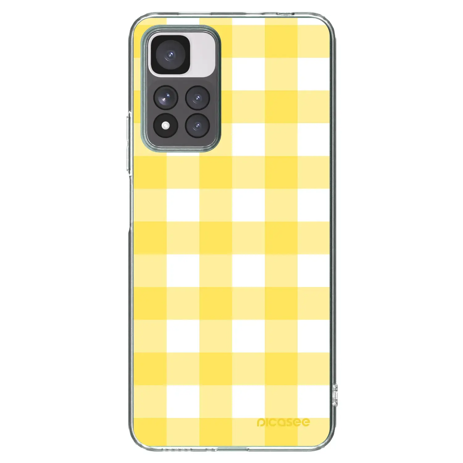 Silikonový průhledný obal pro Xiaomi Redmi Note 11 Pro+ 5G - Gride lemon