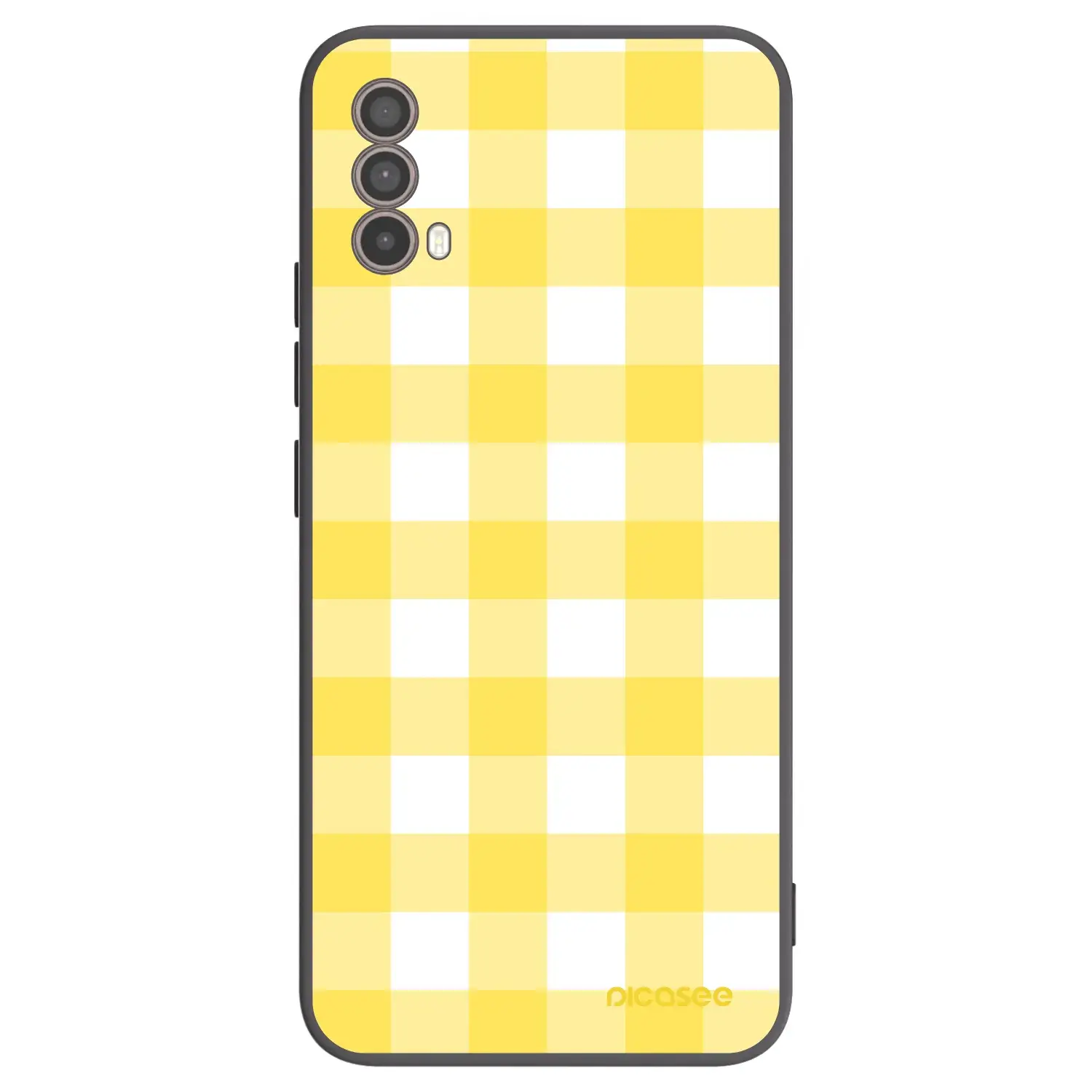 Silikonový černý obal pro Motorola Moto E40 - Gride lemon