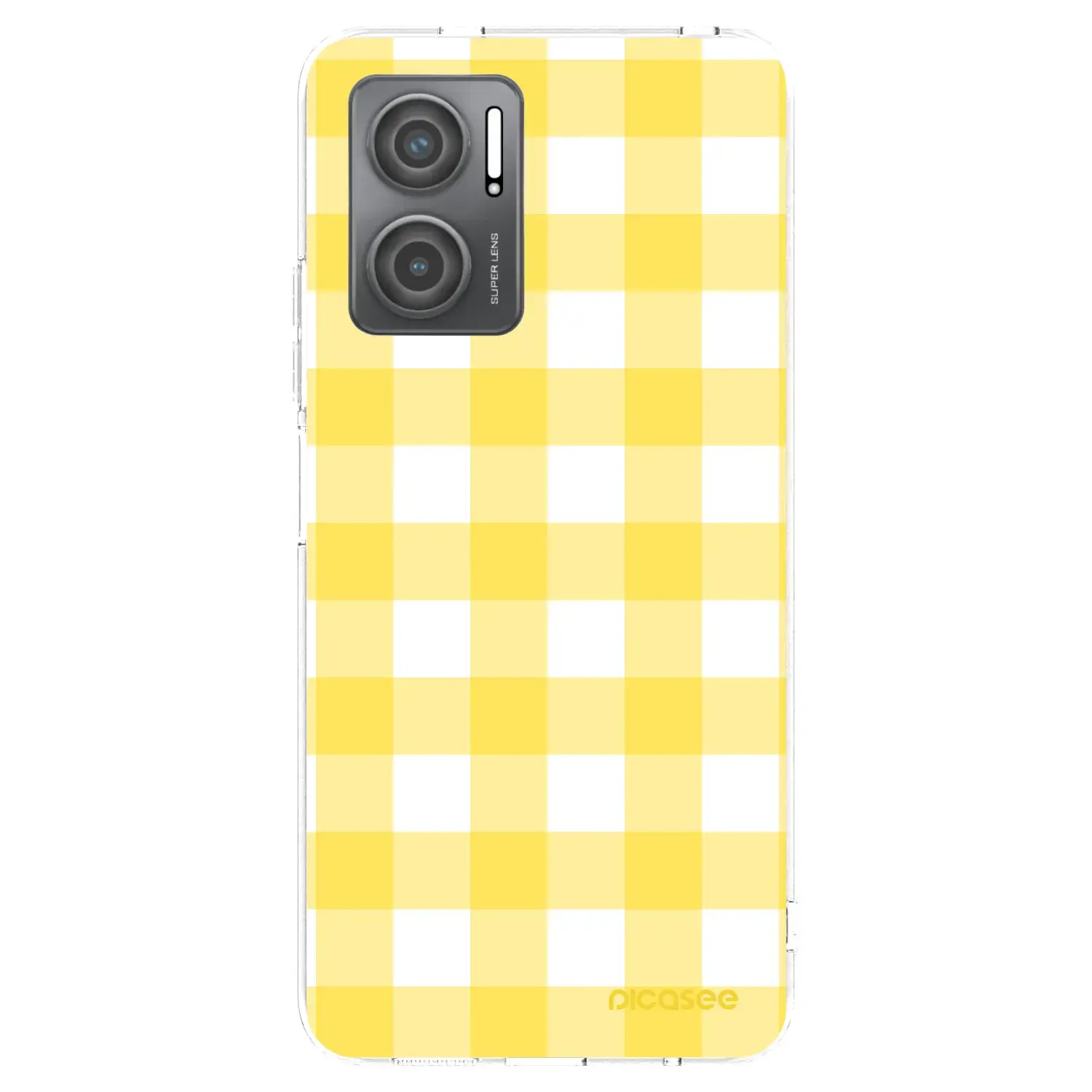 Silikonový průhledný obal pro Xiaomi Redmi 10 5G - Gride lemon