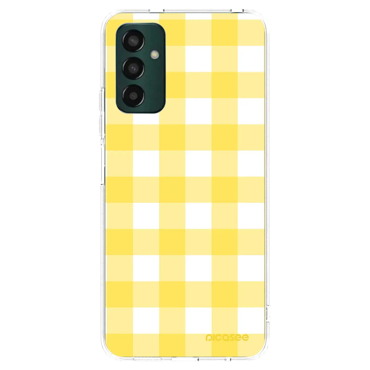 Silikonový průhledný obal pro Samsung Galaxy M23 5G - Gride lemon