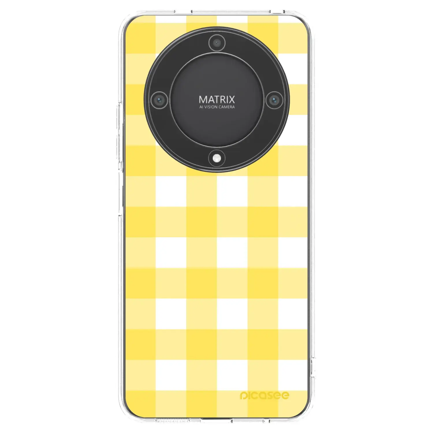 Silikonový průhledný obal pro Honor Magic5 Lite 5G - Gride lemon
