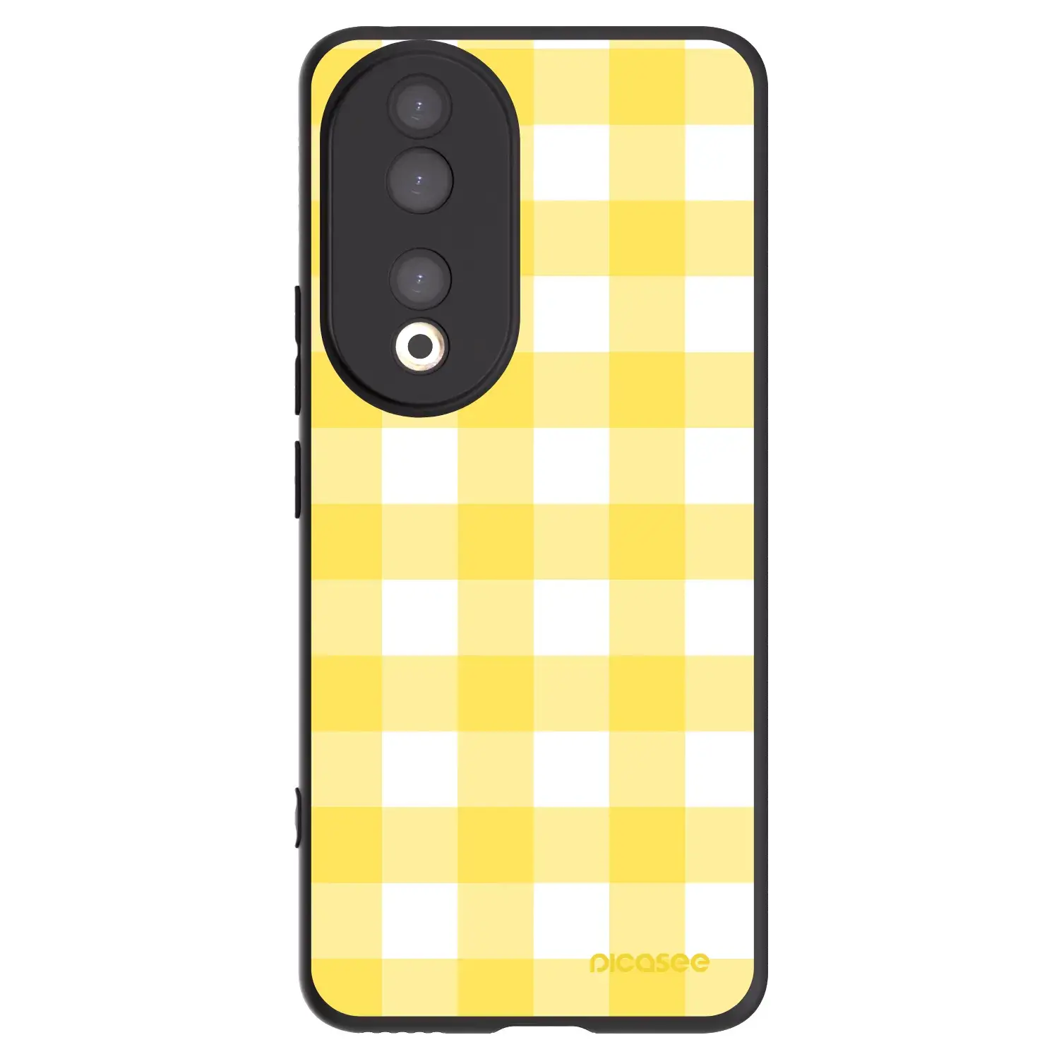 Silikonový černý obal pro Honor 90 5G - Gride lemon