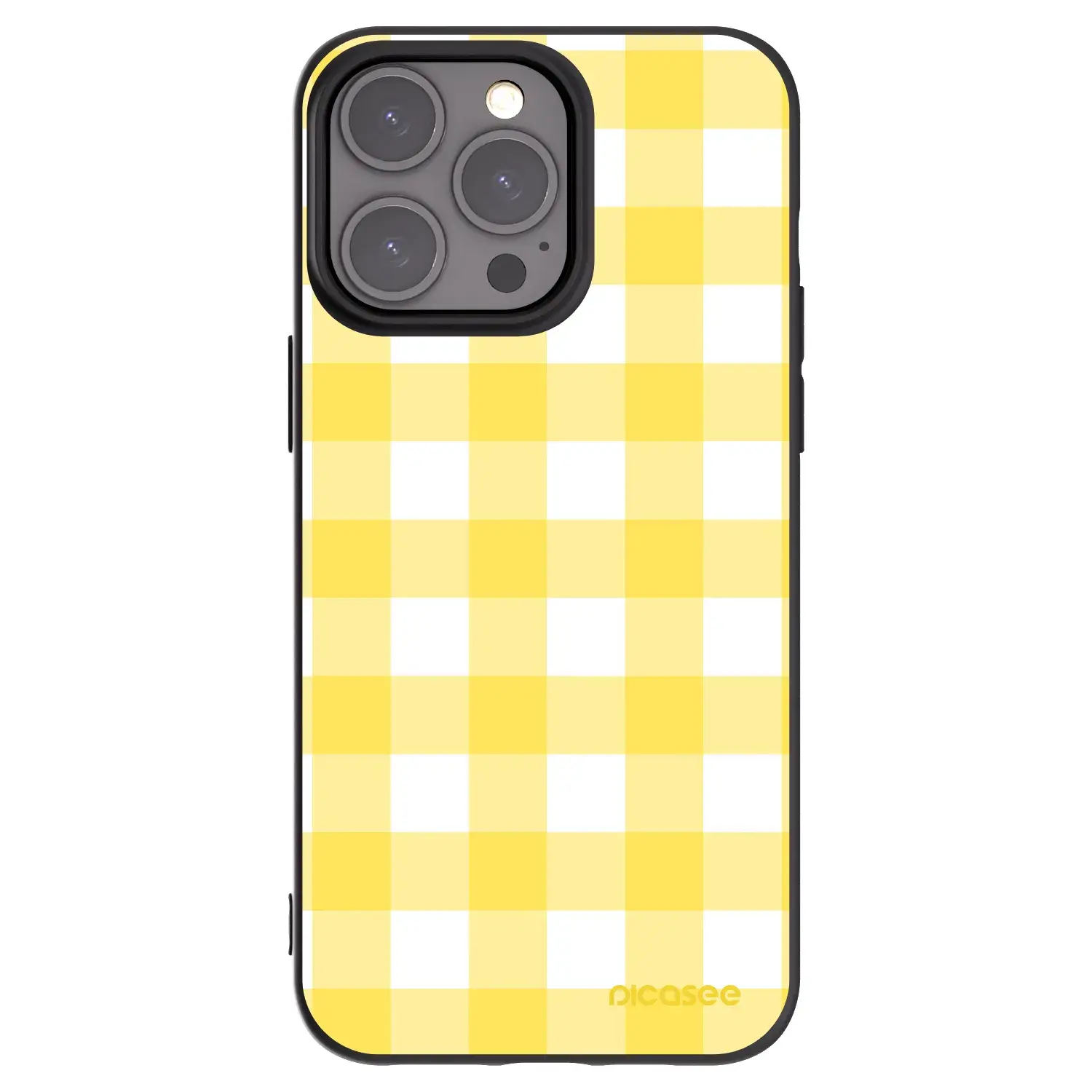 Silikonový černý obal pro Apple iPhone 15 Pro Max - Gride lemon