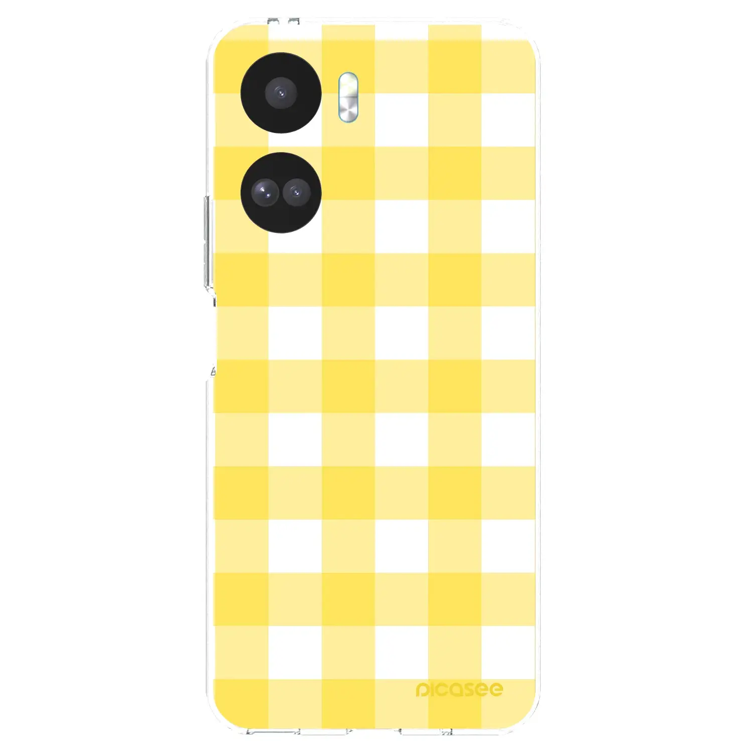 Silikonový průhledný obal pro Honor 90 Lite 5G - Gride lemon