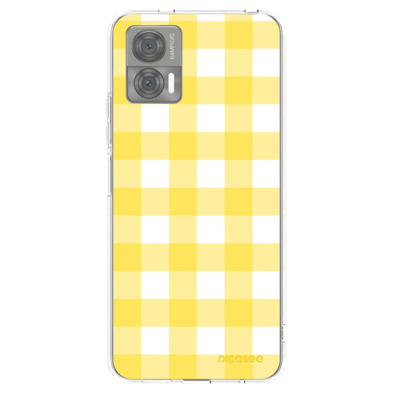 Silikonový průhledný obal pro Motorola Edge 30 Neo - Gride lemon