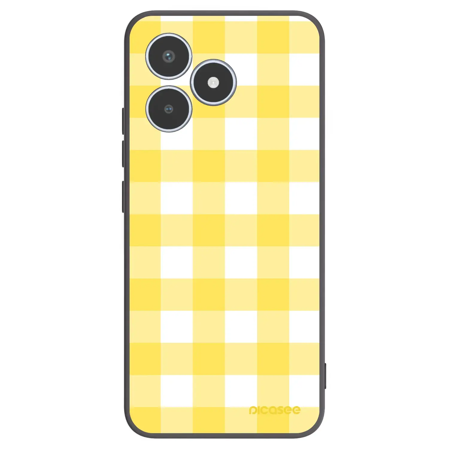 Silikonový černý obal pro Realme C53 - Gride lemon