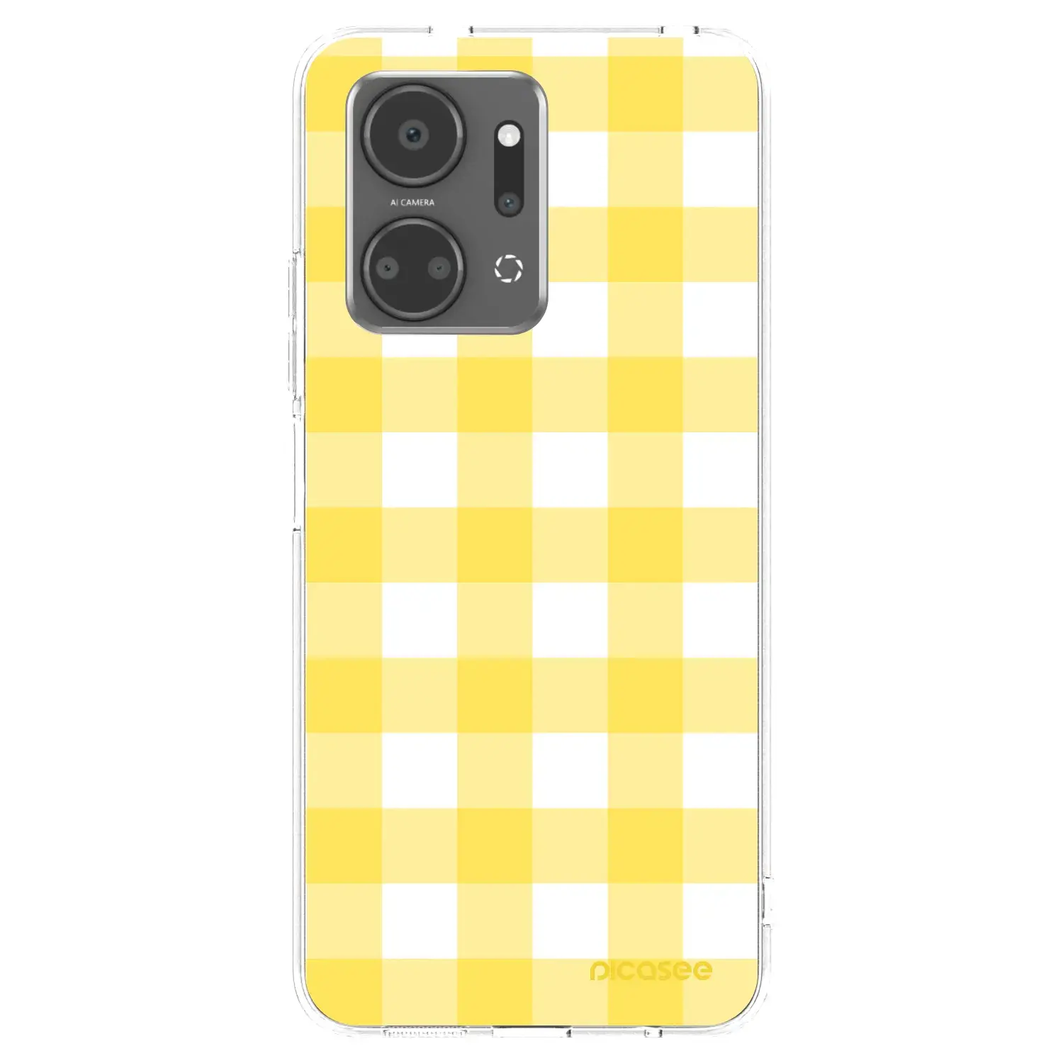 Silikonový průhledný obal pro Honor X7a - Gride lemon