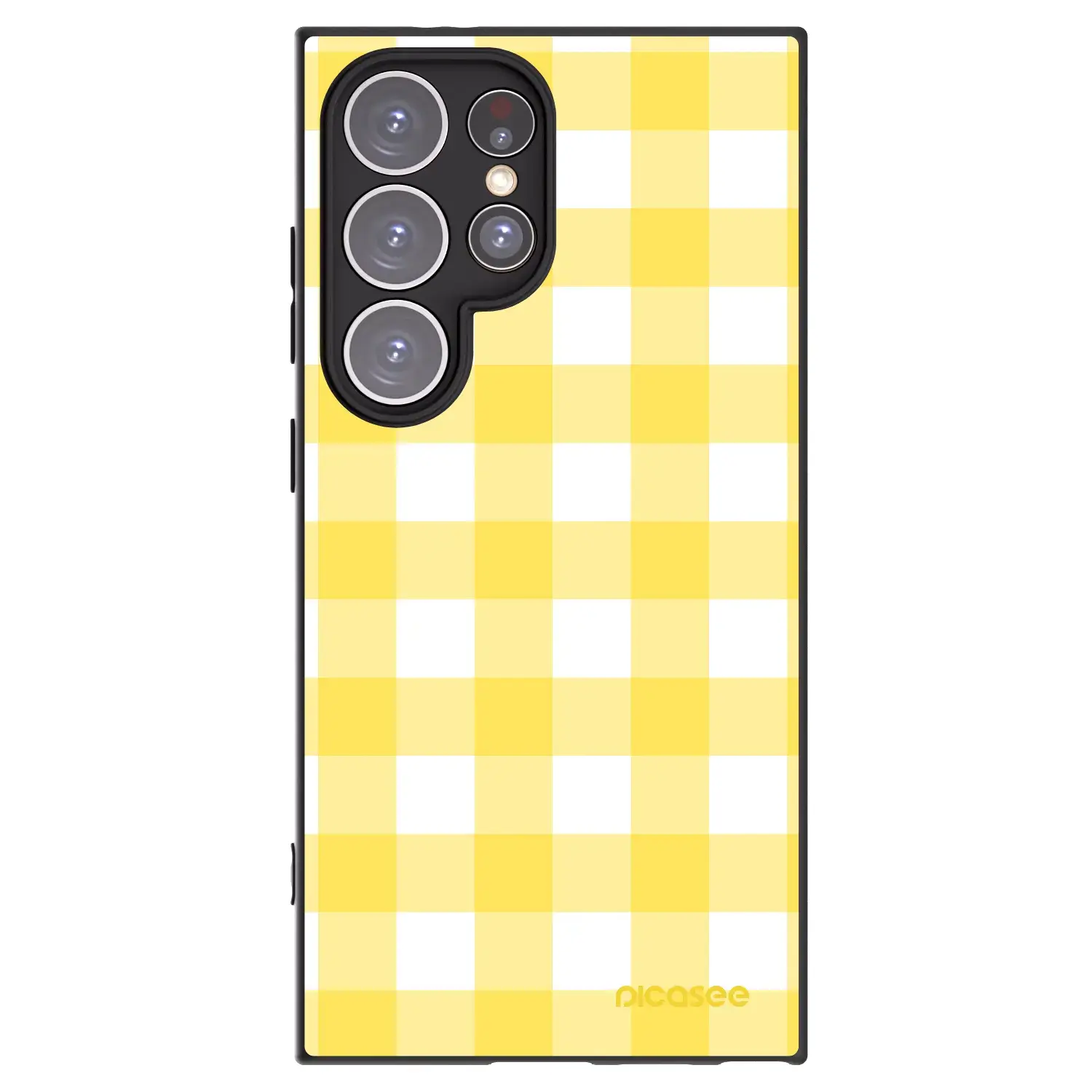 Silikonový černý obal pro Samsung Galaxy S24 Ultra S928B 5G - Gride lemon