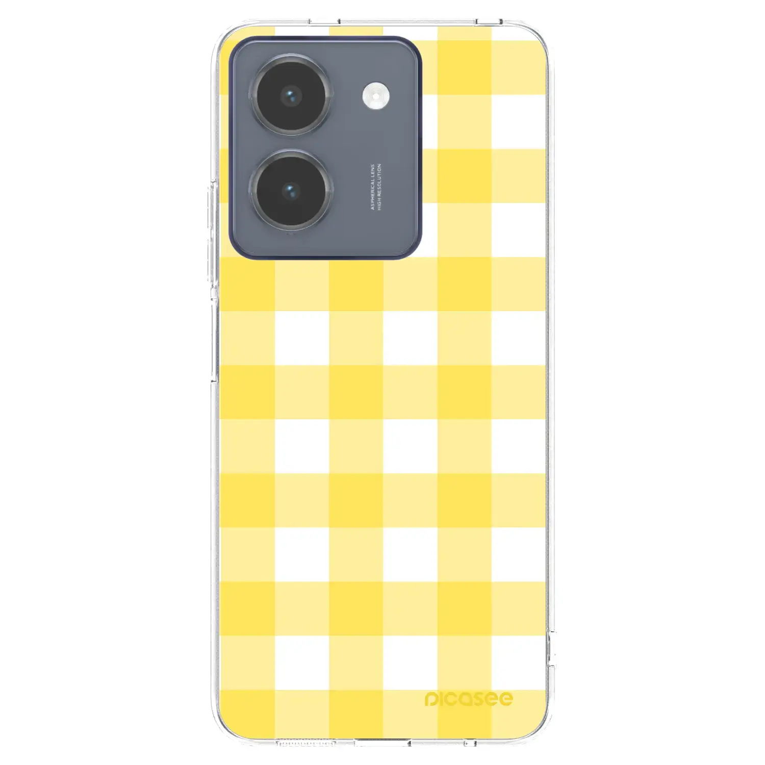 Silikonový průhledný obal pro Vivo Y36 4G - Gride lemon