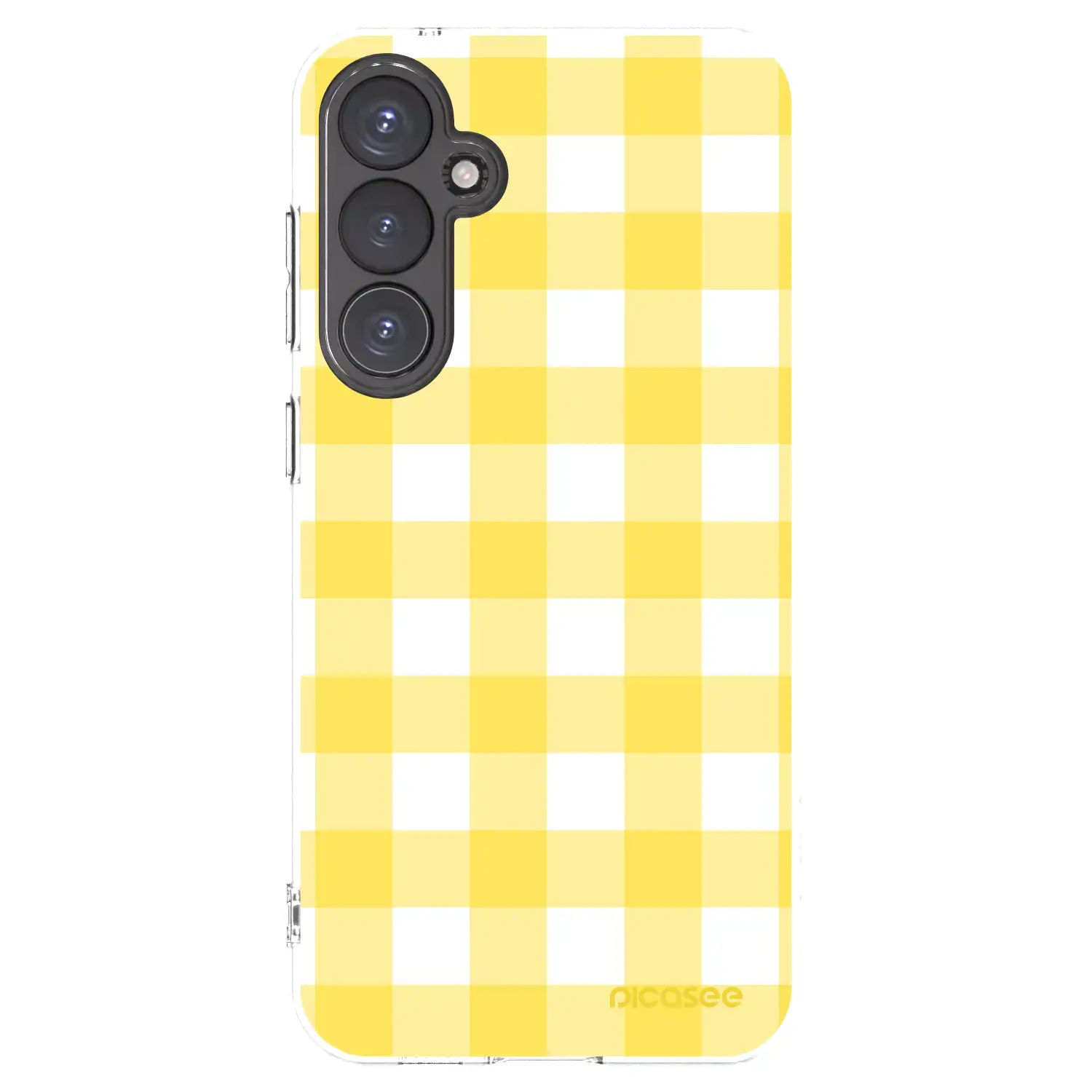 Silikonový průhledný obal pro Samsung Galaxy S23 FE S711B - Gride lemon