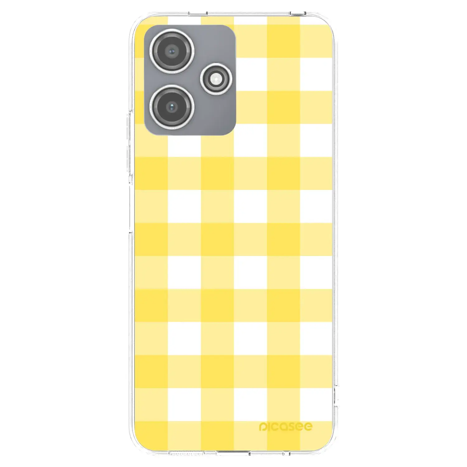 Silikonový průhledný obal pro Xiaomi Redmi 12 5G - Gride lemon