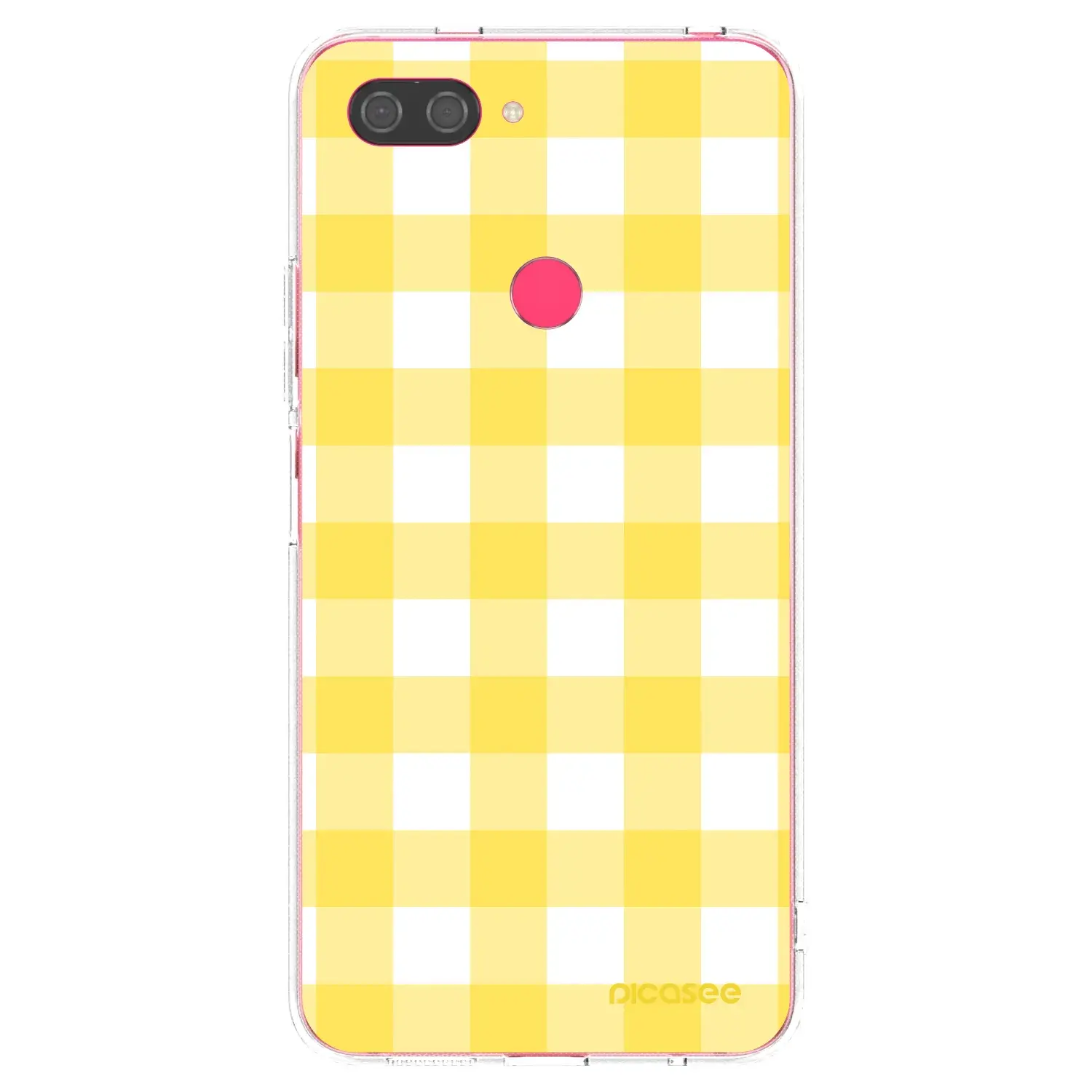 Silikonový průhledný obal pro Xiaomi Mi 8 Lite - Gride lemon